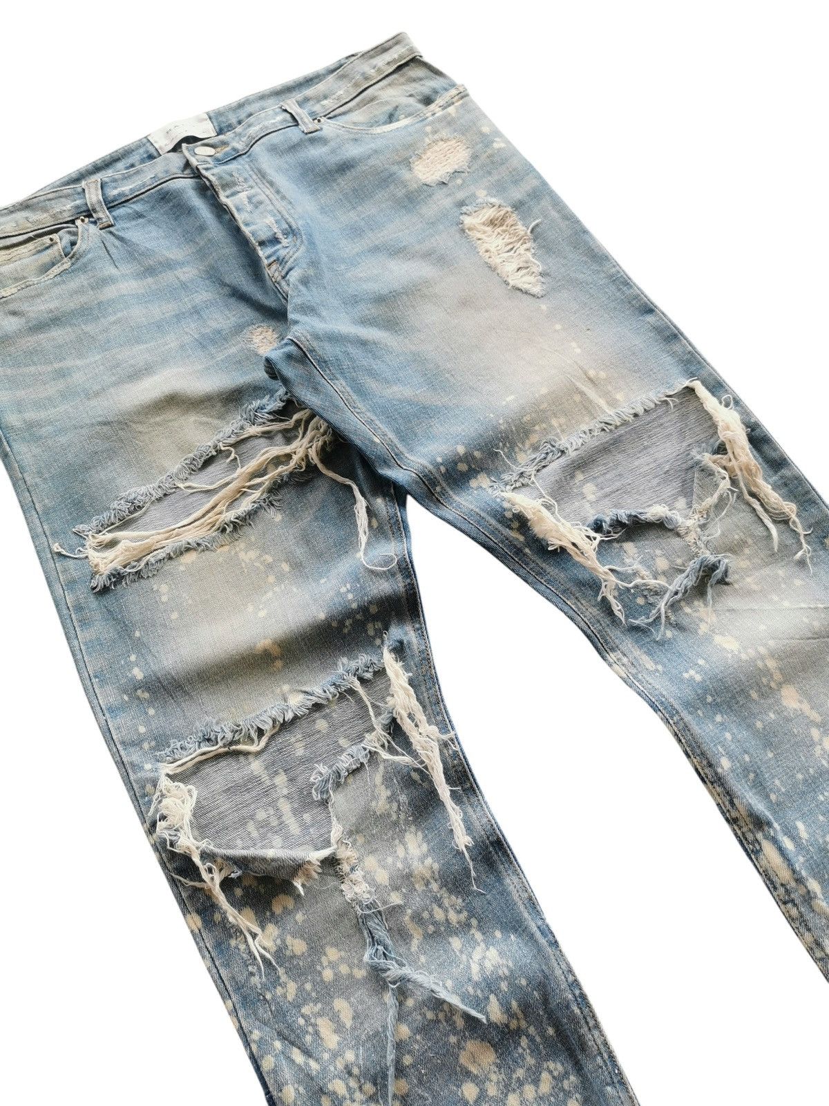 Halo Halo Thrashed Kpop Jeans Lookalike Amiri Jeans Size US 36 / EU 52 - 2 Thumbnail
