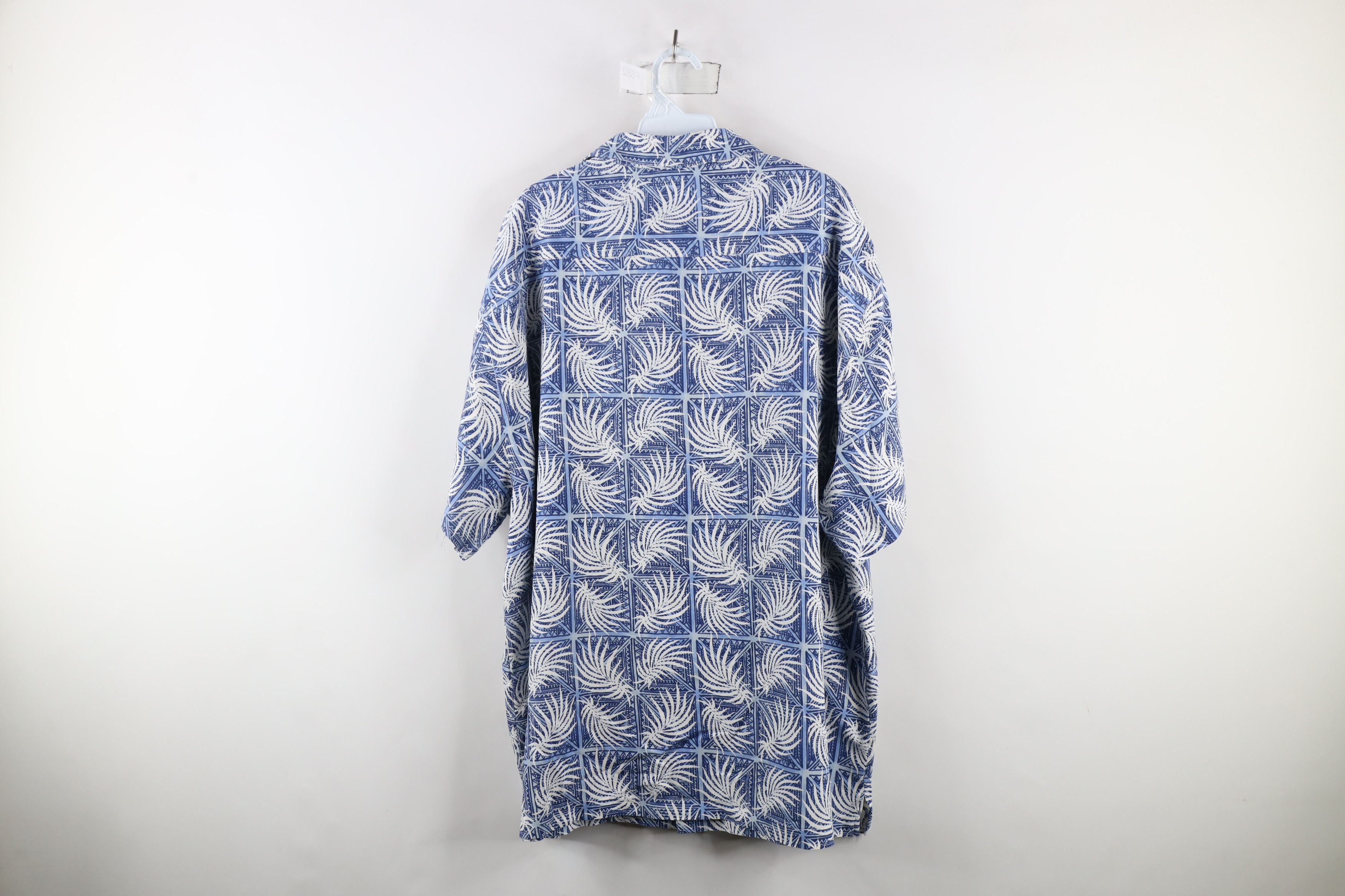 Nat Nast × Vintage Nat Nast Luxury Originals Leaf Silk Blend Hawaiian Shirt Size US XXL / EU 58 / 5 - 8 Thumbnail
