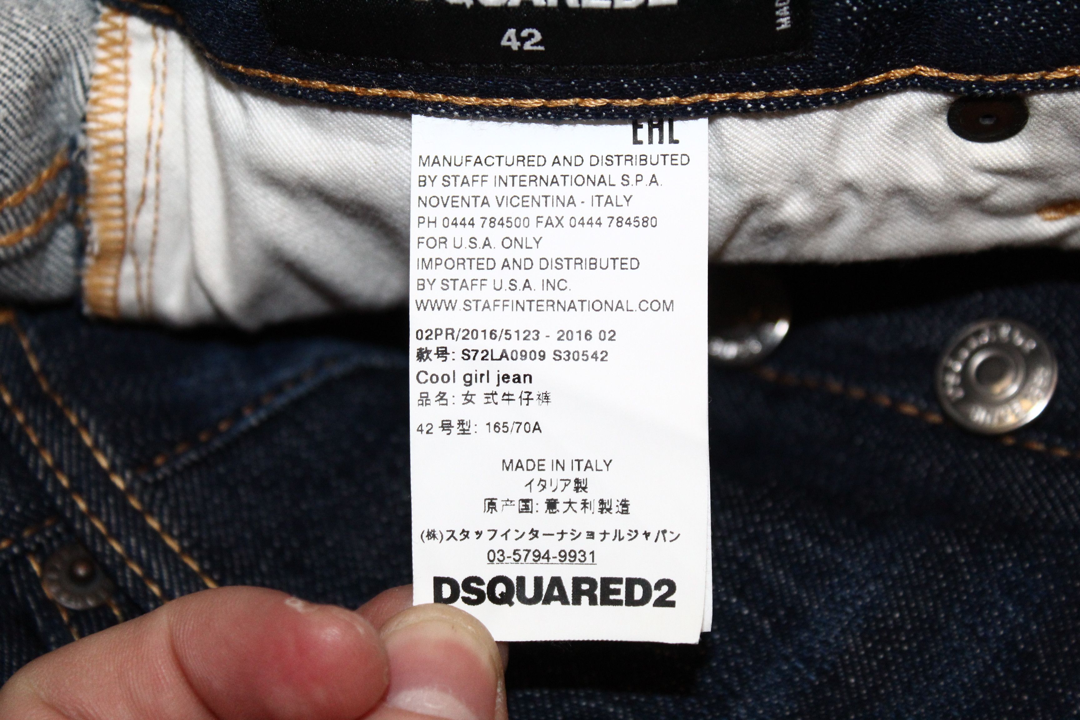 Dsquared2 Dsquared2 Skinny Tapered Floral Japanese Indigo Jeans Size US 32 / EU 48 - 11 Thumbnail