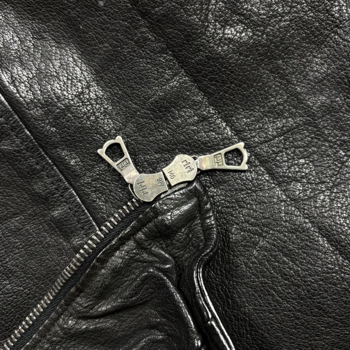 BUFFALO BOBS 2000s Faktor - Riri Zips Vkei Style Rider Leather Jacket Size US M / EU 48-50 / 2 - 11 Thumbnail