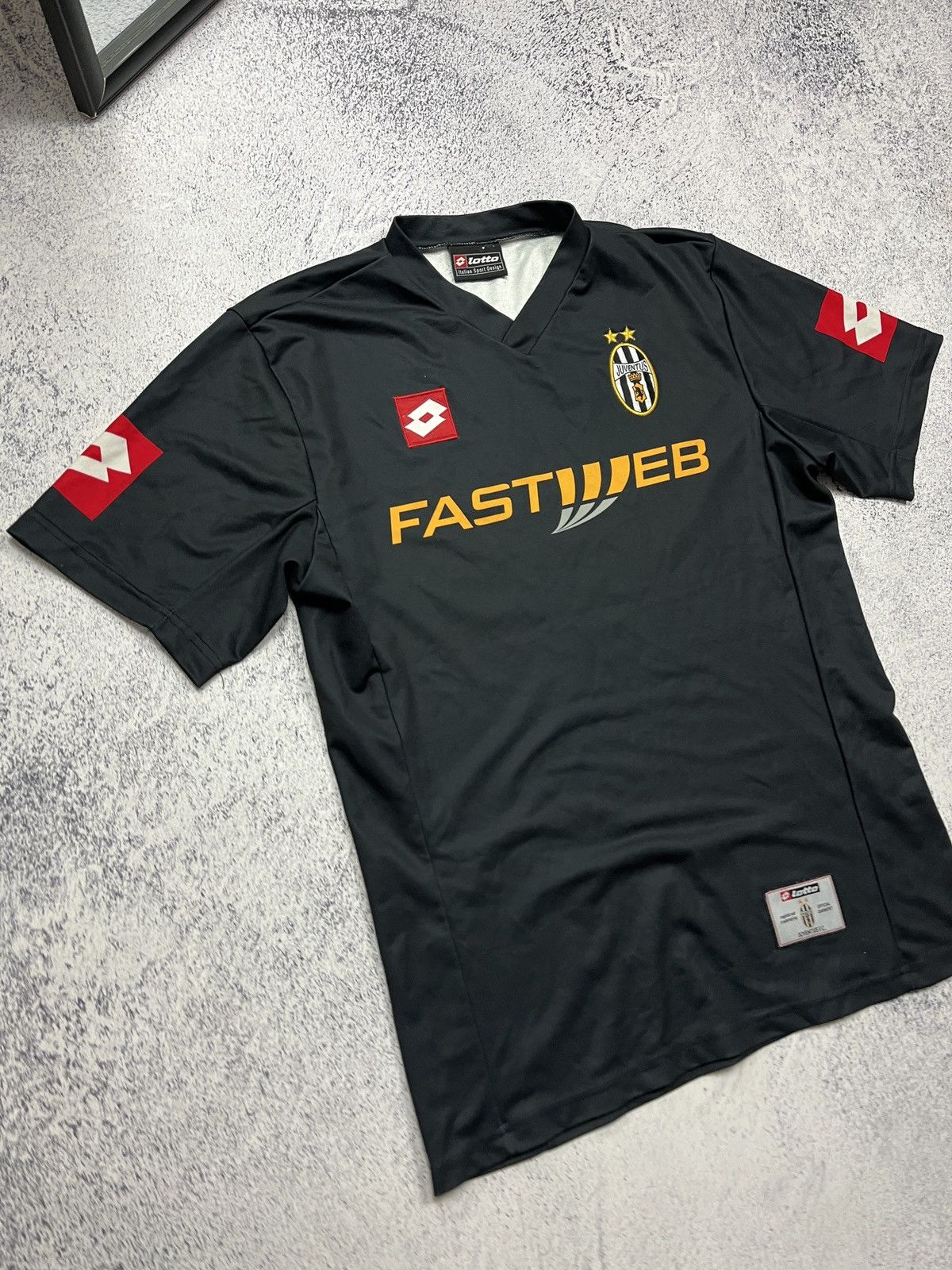 Lotto Sport Vintage Juventus 2001/02 Away Soccer Jersey Nedved #11 Rare Size US S / EU 44-46 / 1 - 4 Thumbnail