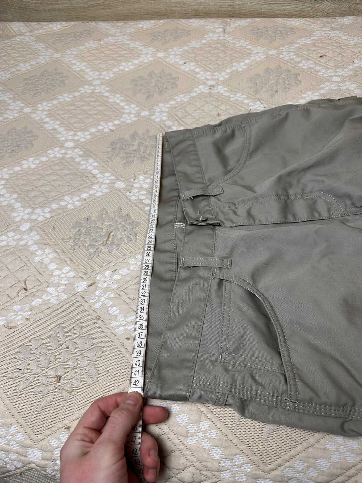 Carhartt 🔥 Carhartt Fort Bermuda Cargo Shorts Logo Work Y2K Vintage Size US 33 - 5 Thumbnail