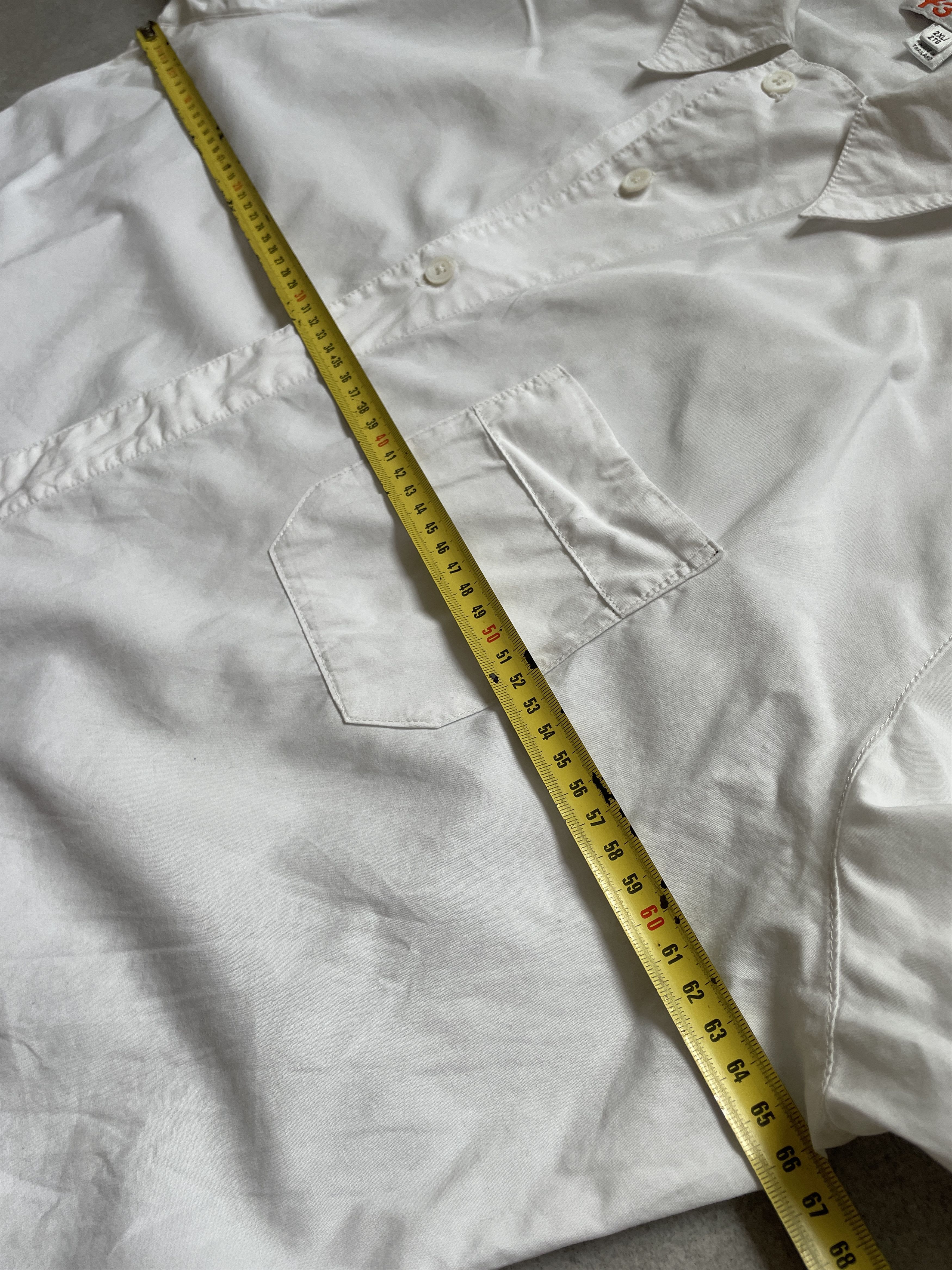 Yohji Yamamoto Y2K Y3 ADIDAS X YOHJI YAMAMOTO WHITE LONG FIT SHIRT Size US XXL / EU 58 / 5 - 9 Thumbnail