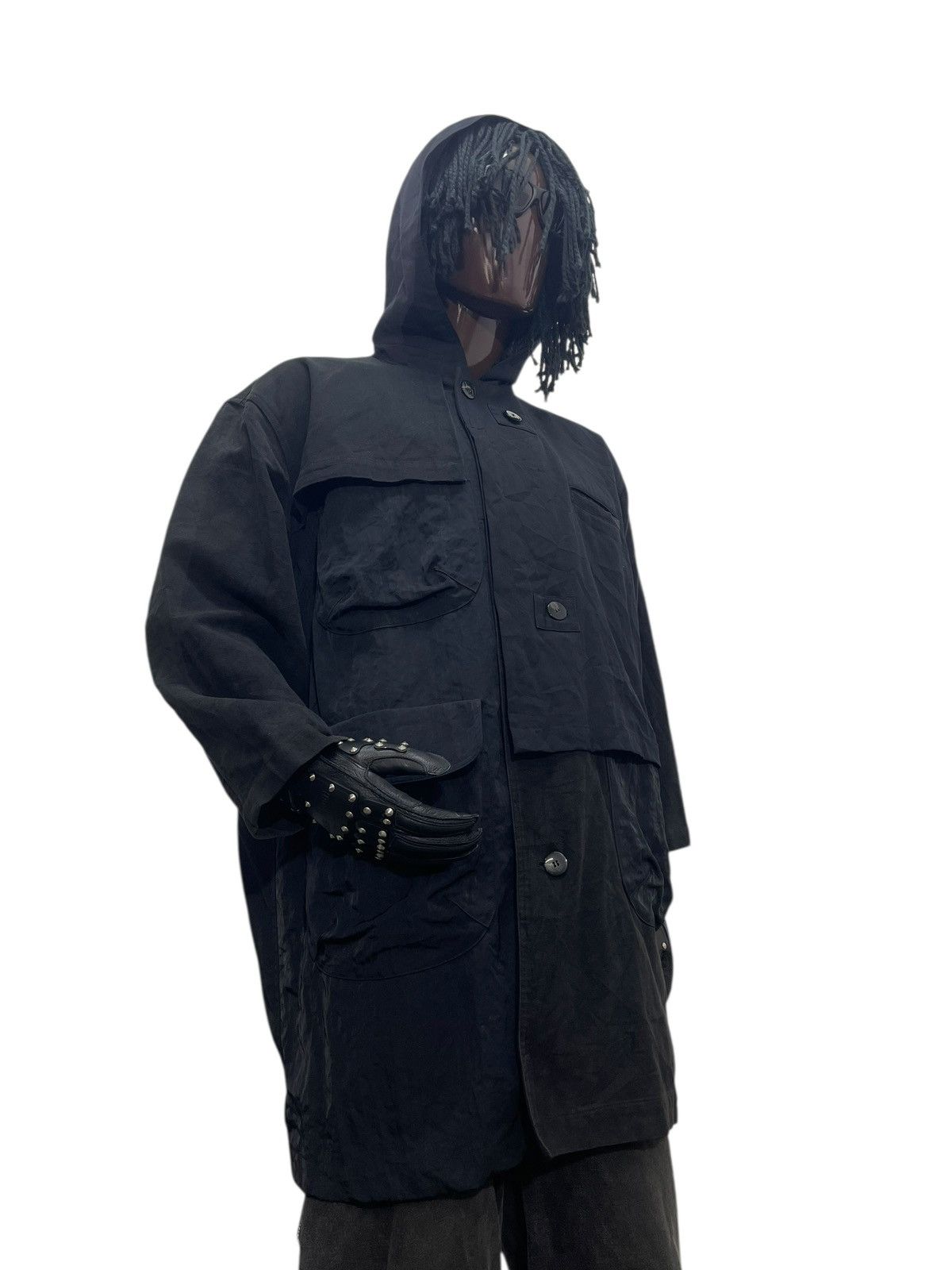 Yohji Yamamoto Wide Hoodie Jacket Pour Deux Japan Hybrid Baggy 7🟩1 Size US M / EU 48-50 / 2 - 3 Thumbnail