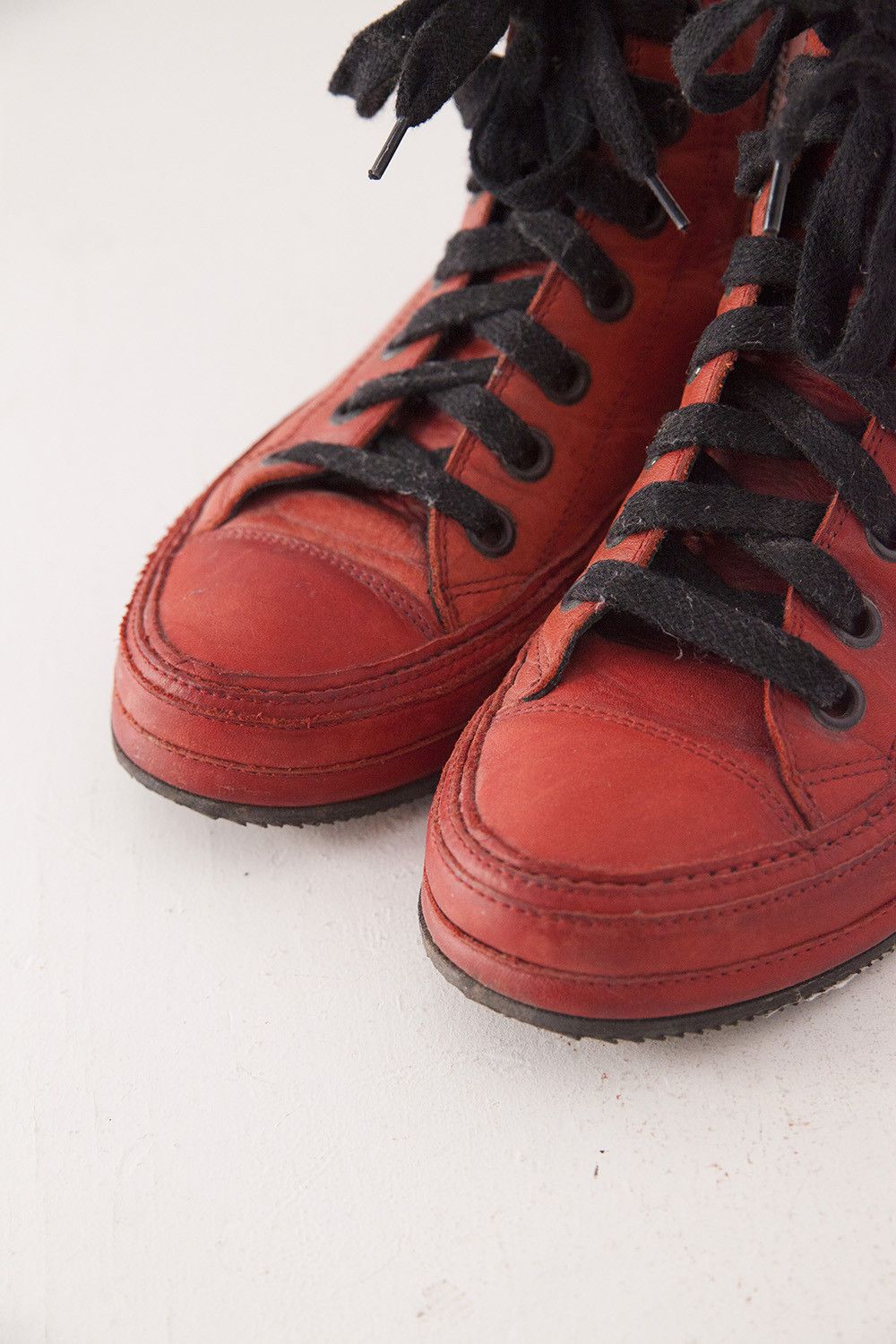 Ann Demeulemeester Ann D red hi-top sneakers Size US 7 / IT 37 - 5 Thumbnail