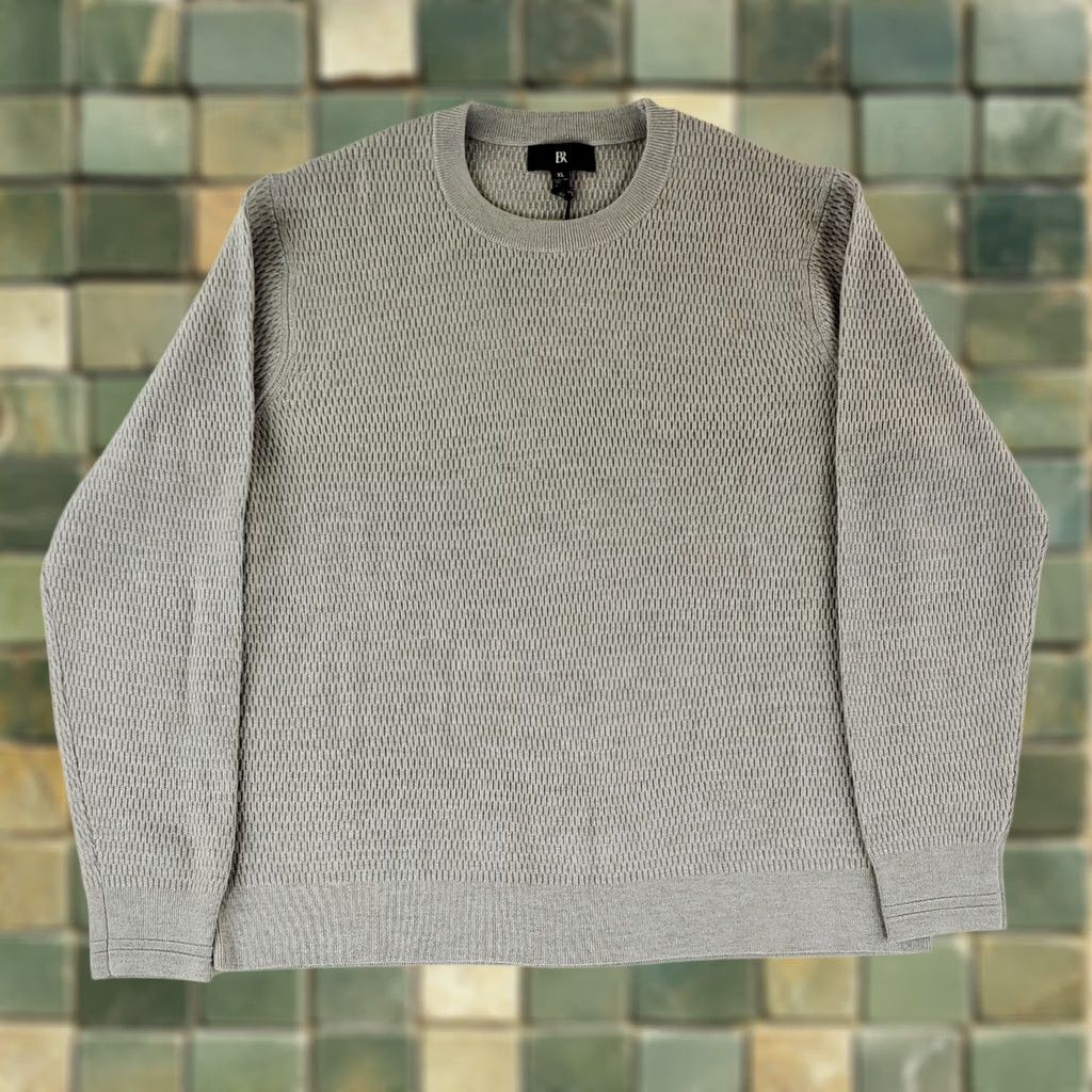 Banana Republic Banana Republic Sweater Gray Mens XL NWT Extra Fine Merino Pullover Size US XL / EU 56 / 4 - 1 Thumbnail