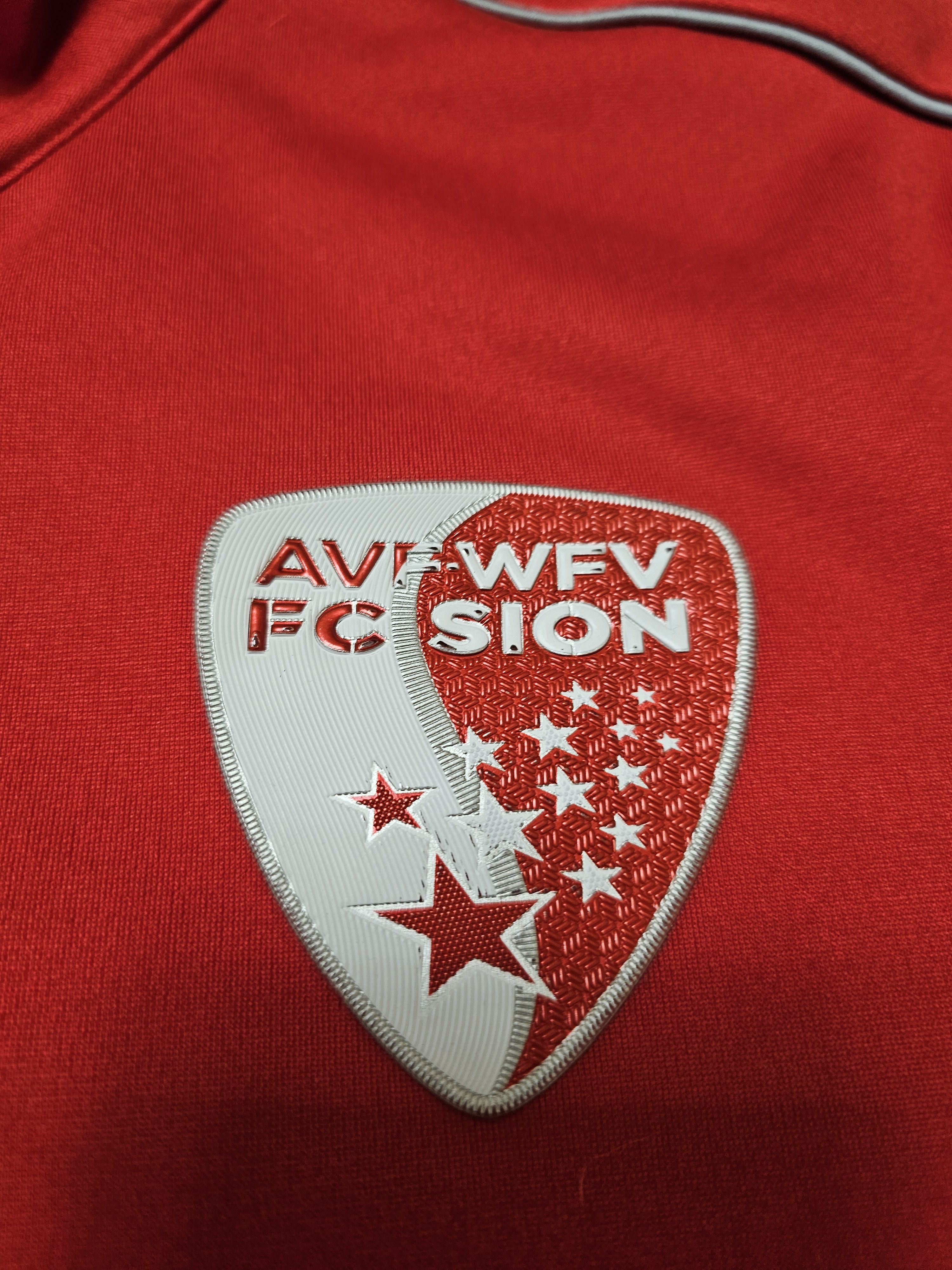 Macron FC SION TRAINING FOOTBALL JACKET SWITZERLAND SOCCER JACKET Size US M / EU 48-50 / 2 - 4 Thumbnail