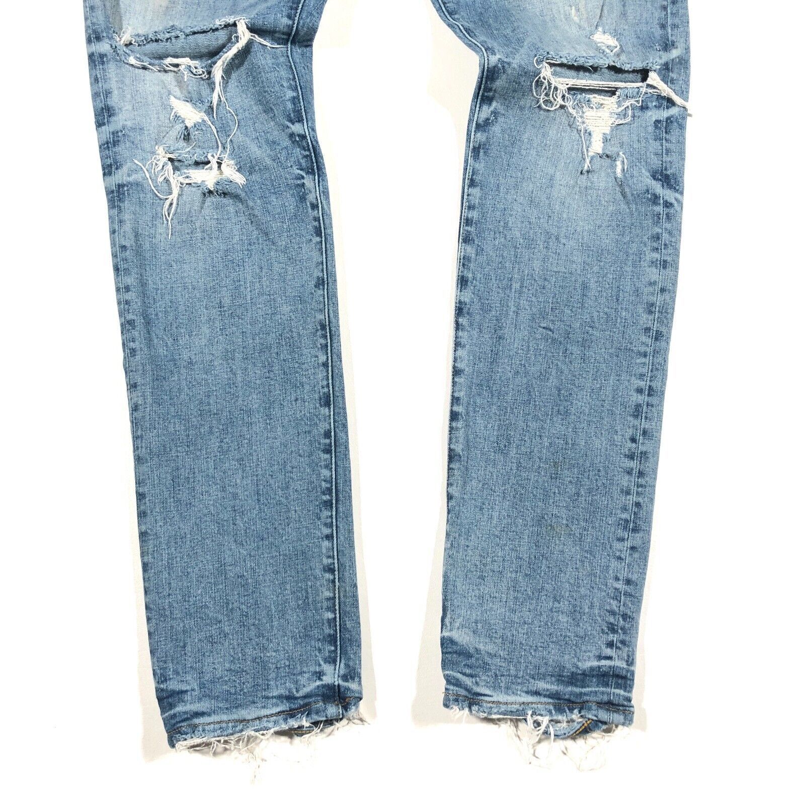 Purple Brand Purple Brand P002 Distressed Grungy Slim Skinny Jeans 34x34 Size US 34 / EU 50 - 2 Thumbnail