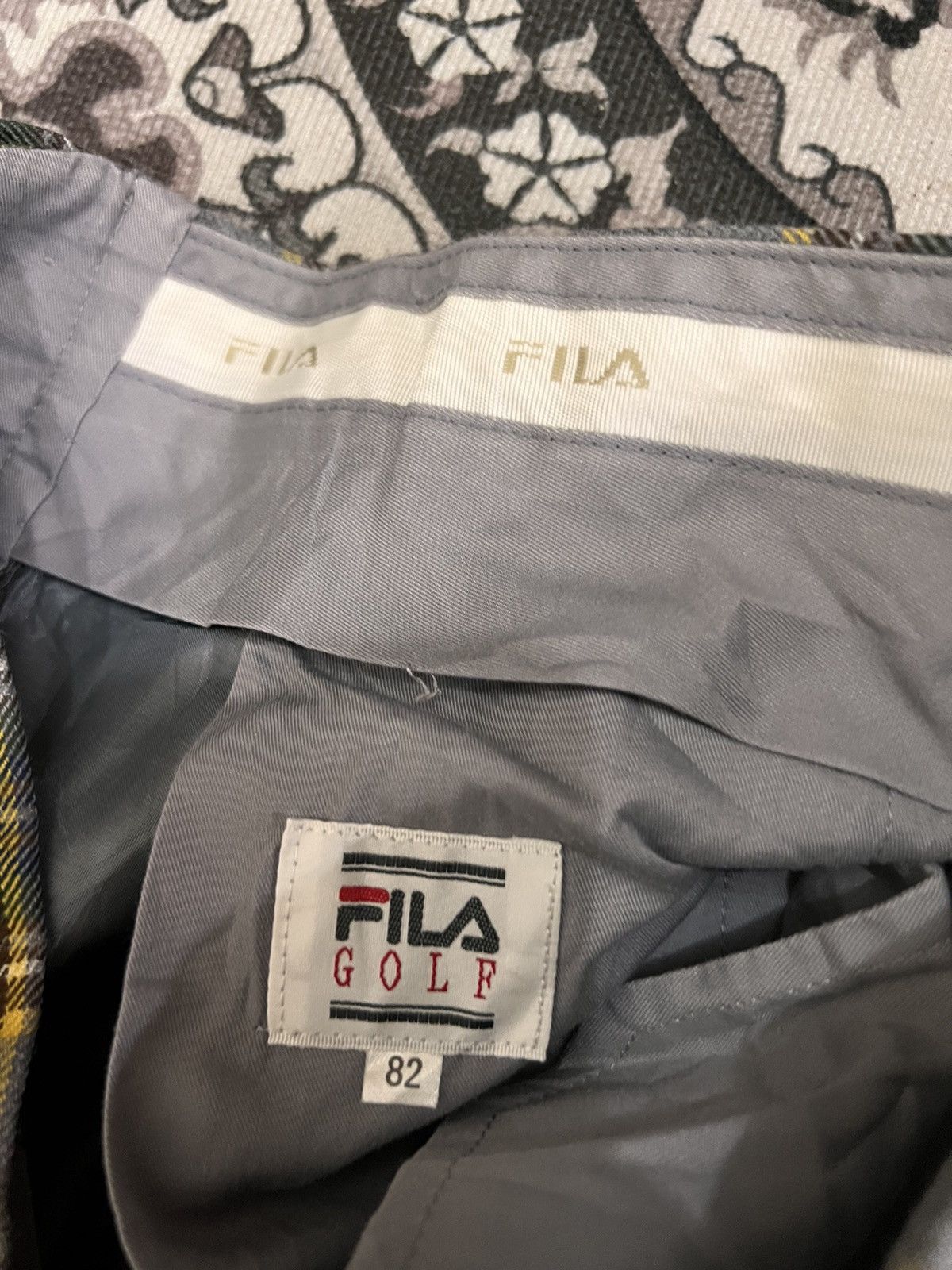 Fila Vintage Fila Golf Plaid Tartan Wool Baggy Pant Size US 31 - 6 Thumbnail