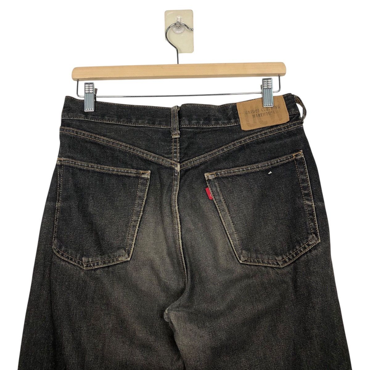 Japanese Brand Warehouse High Rise Straight Leg Jeans Faded Washed Denim Size US 30 / EU 46 - 10 Thumbnail