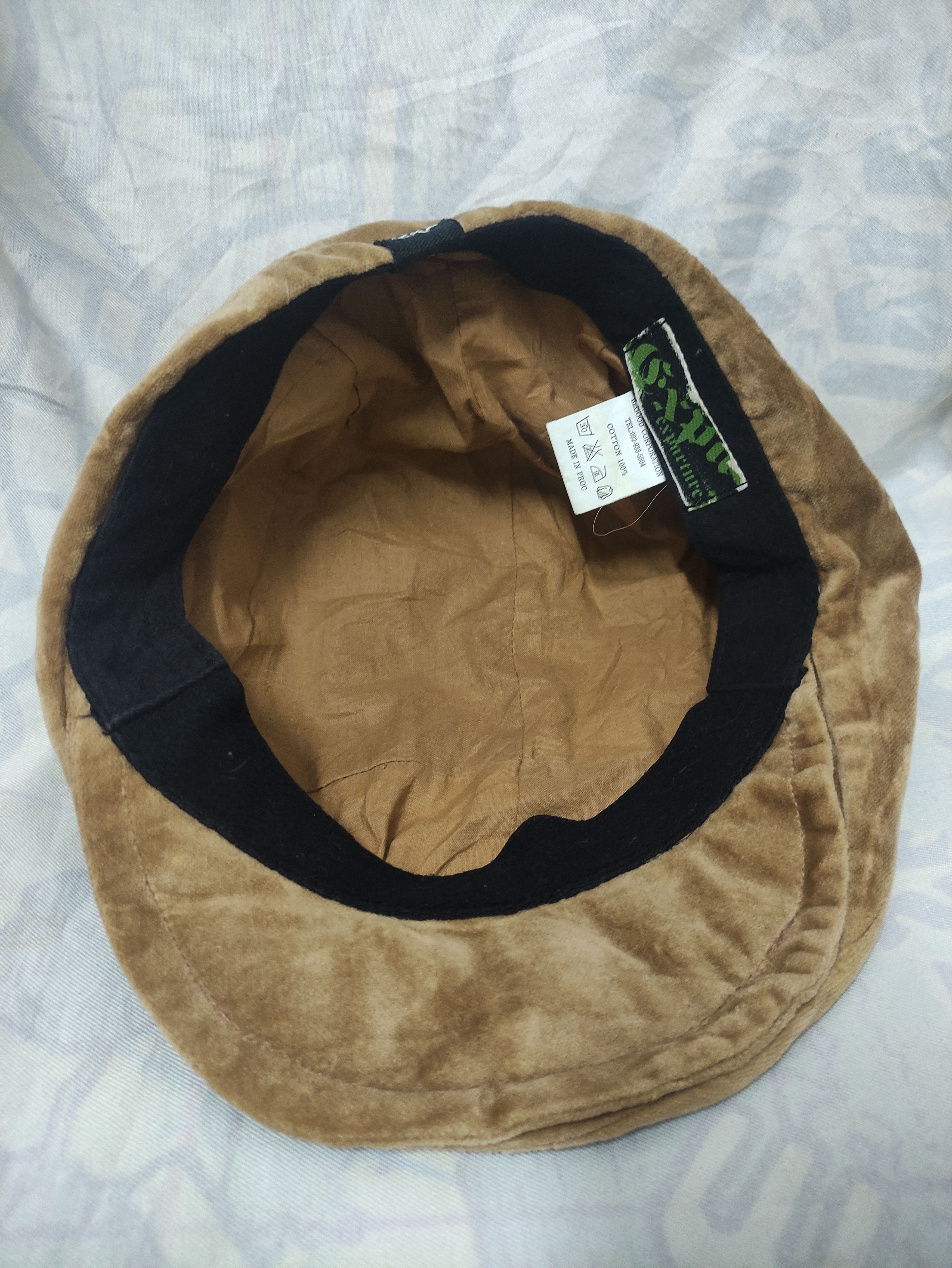 Japanese Brand × Vintage EXPARTURE VINTAGE BARETTA CAP VELVET PATCHWORK DESIGN Size ONE SIZE - 2 Thumbnail