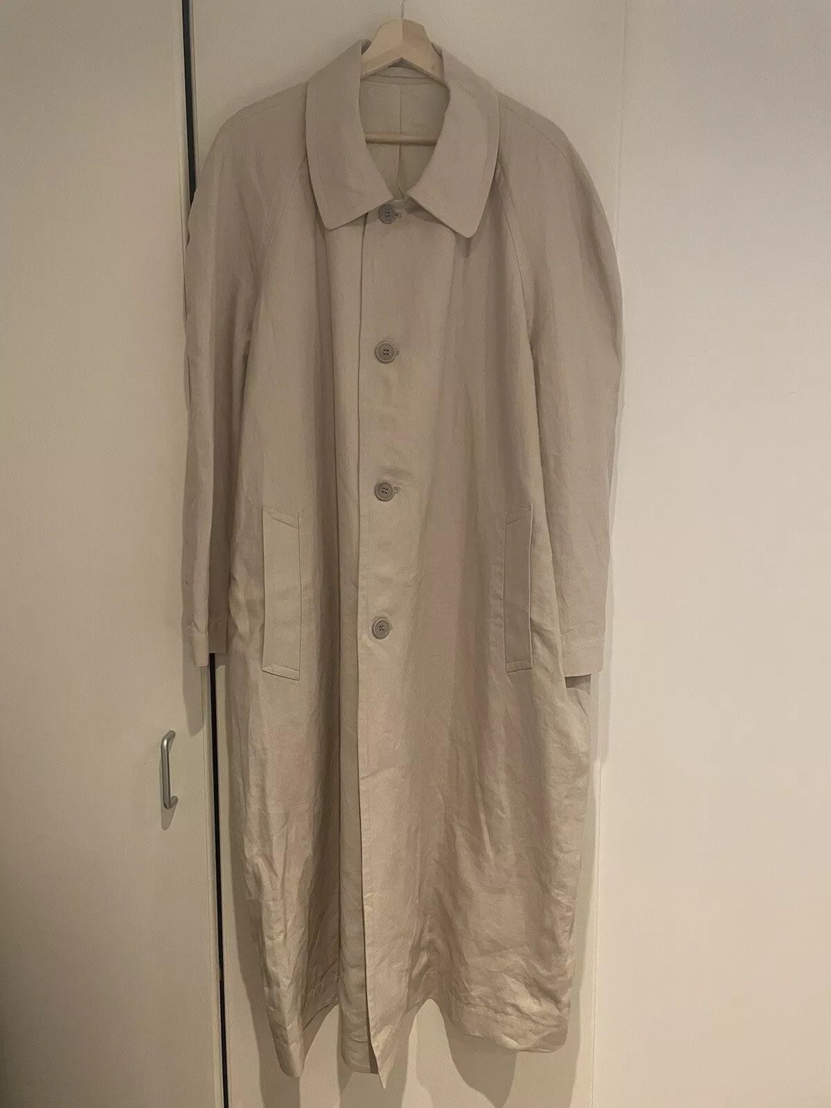 Hed Mayner Linen Trench Coat Size US S / EU 44-46 / 1 - 1 Thumbnail
