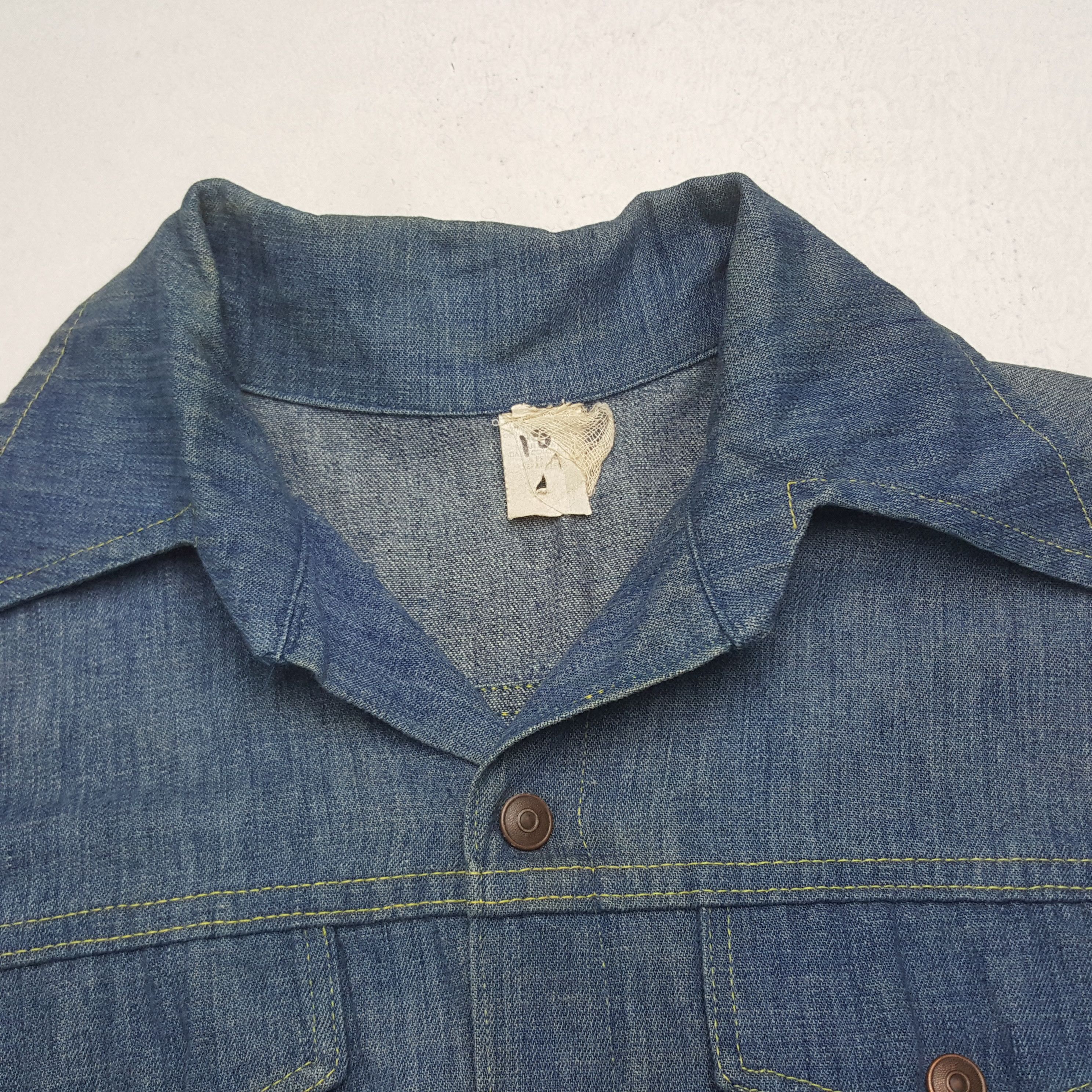 Japanese Brand Vintage Tiger Embroidery Japanese Bikers Denim Shirt RR9 Size US L / EU 52-54 / 3 - 5 Thumbnail