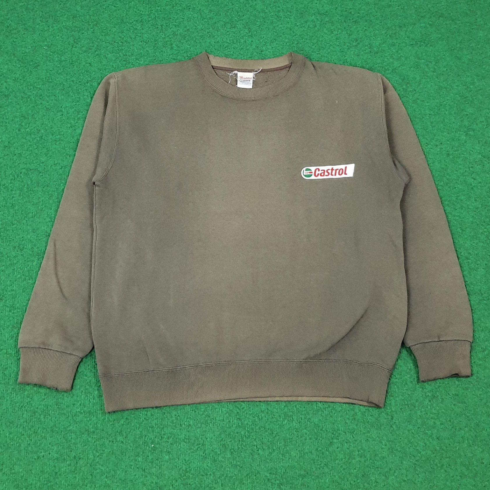 Vintage Vintage Castrol Sweatshirt C268N8 Size US L / EU 52-54 / 3 - 1 Thumbnail