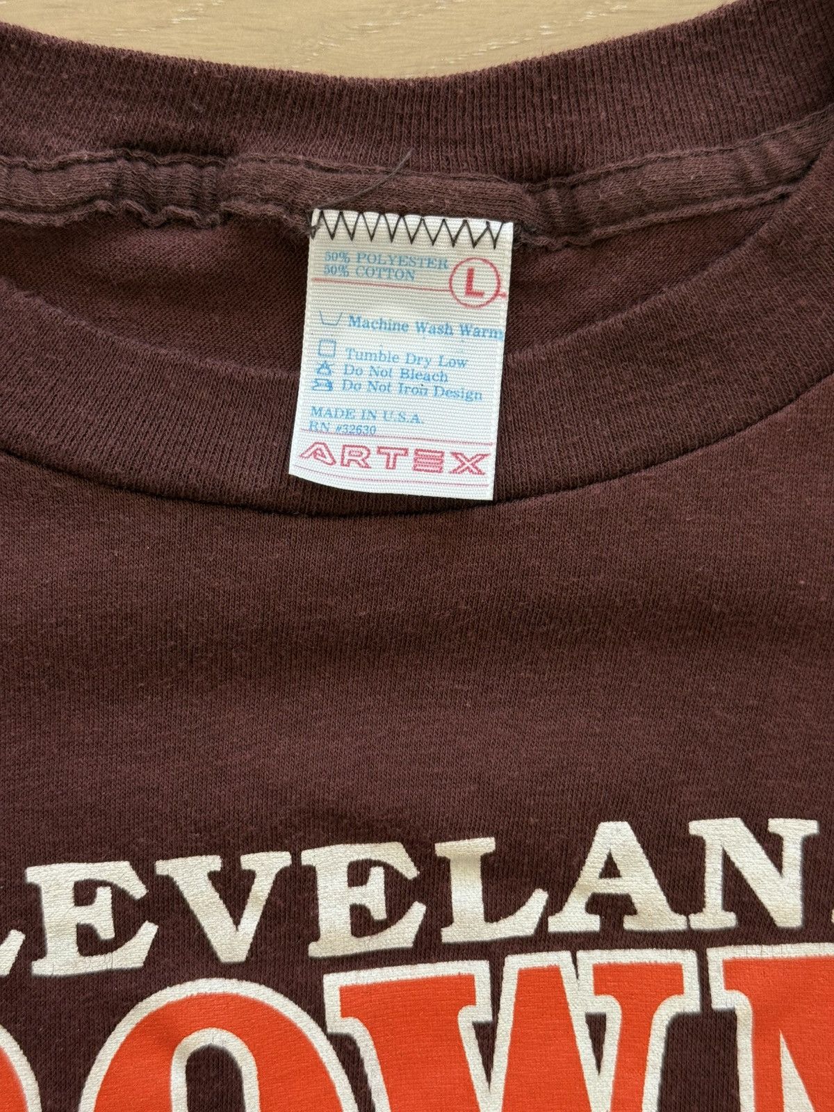 NFL Vintage ‘90 Cleveland Browns Taz Touchdown Shirt Size US L / EU 52-54 / 3 - 4 Thumbnail