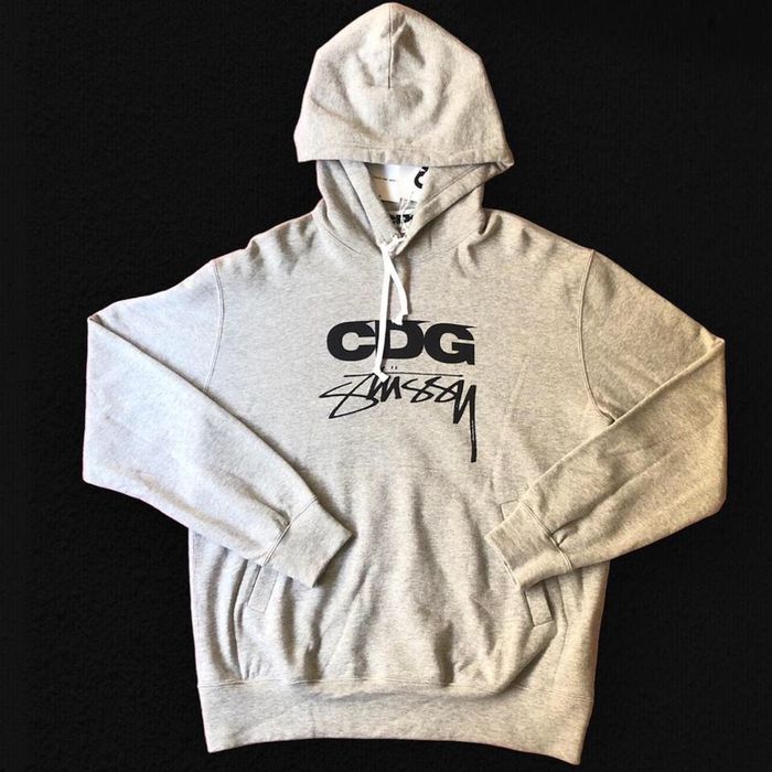 Stussy cdg x stussy hoodie | Grailed