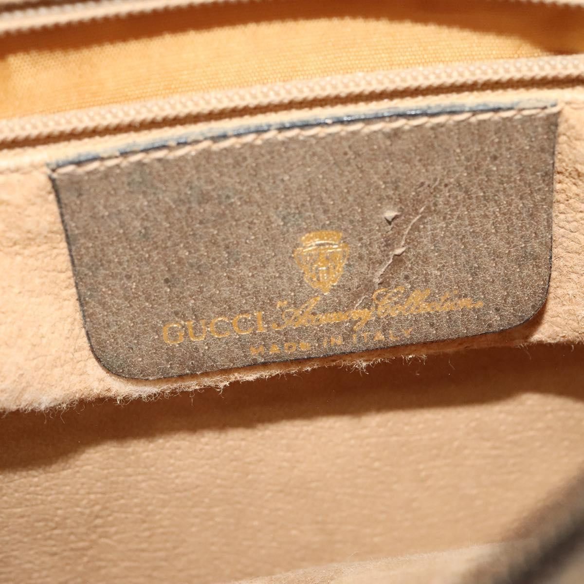 Gucci GUCCI GG Supreme Web Sherry Line Shoulder Bag Pvc Beige 904 Size ONE SIZE - 15 Thumbnail