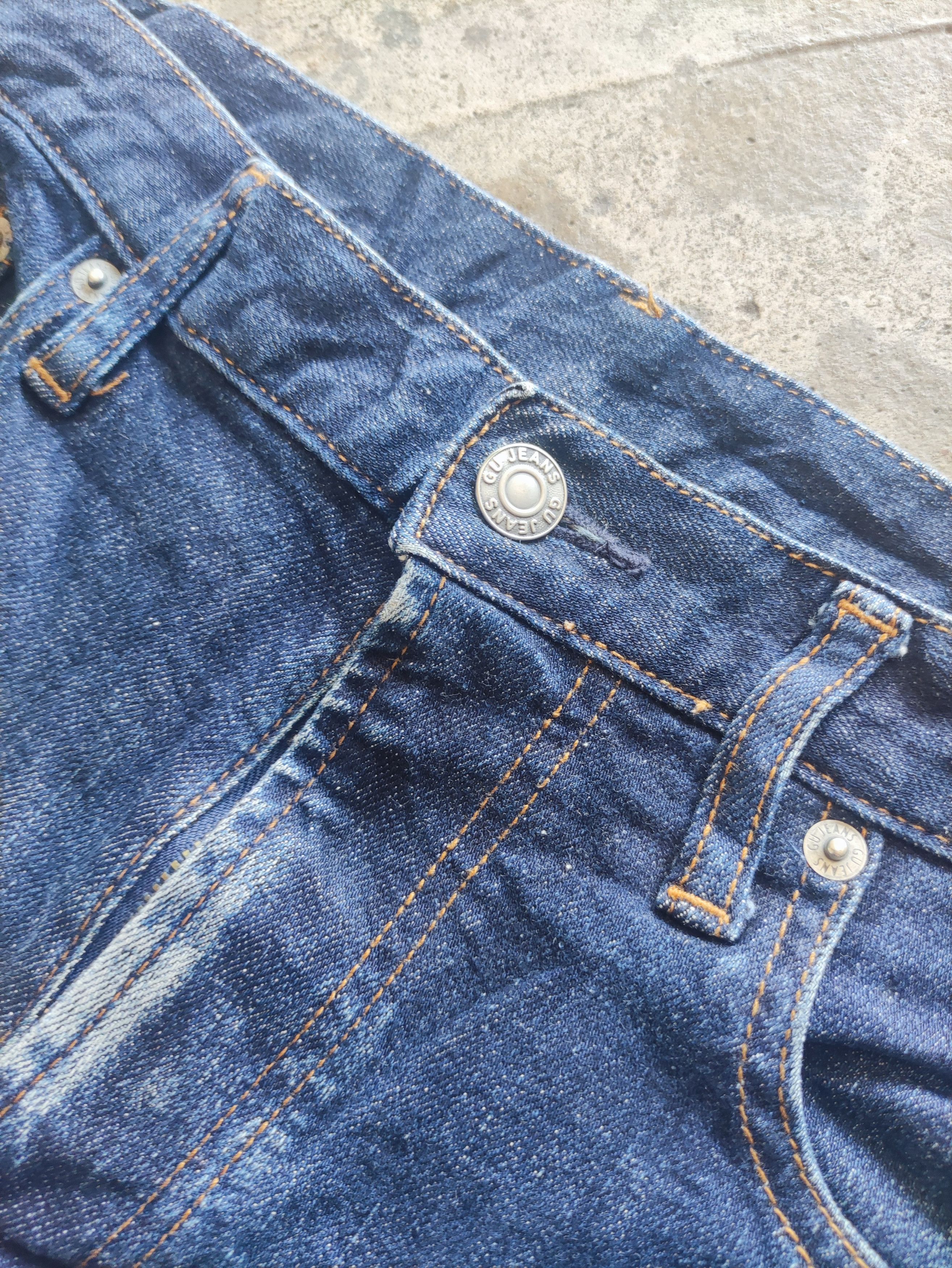 GU Vintage GU Brand Slim Fit Denim Faded Pants Size US 34 / EU 50 - 5 Thumbnail