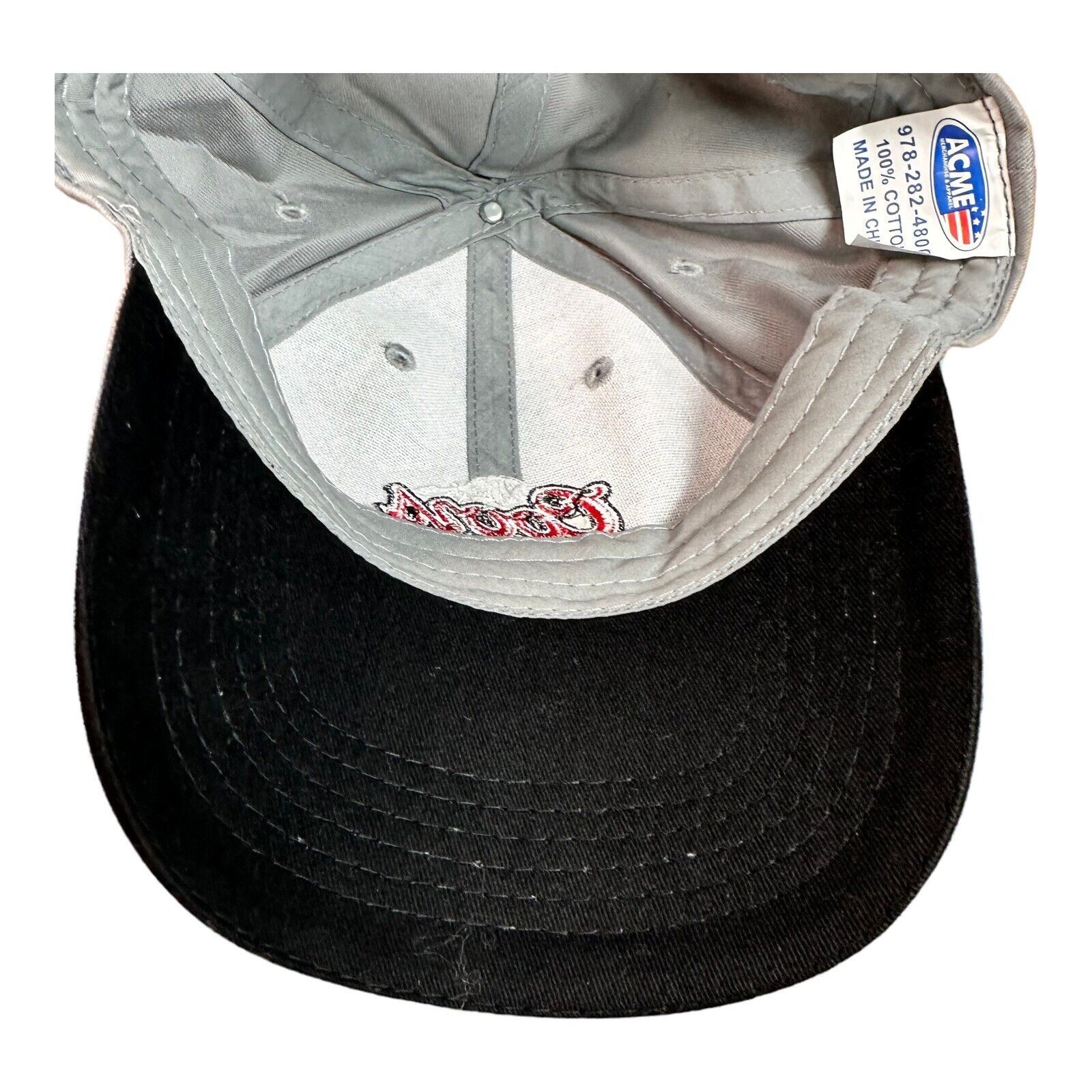 Other Coors Light Hat Cap Strapback Gray Red Embroidered Adjustabl Size ONE SIZE - 5 Thumbnail