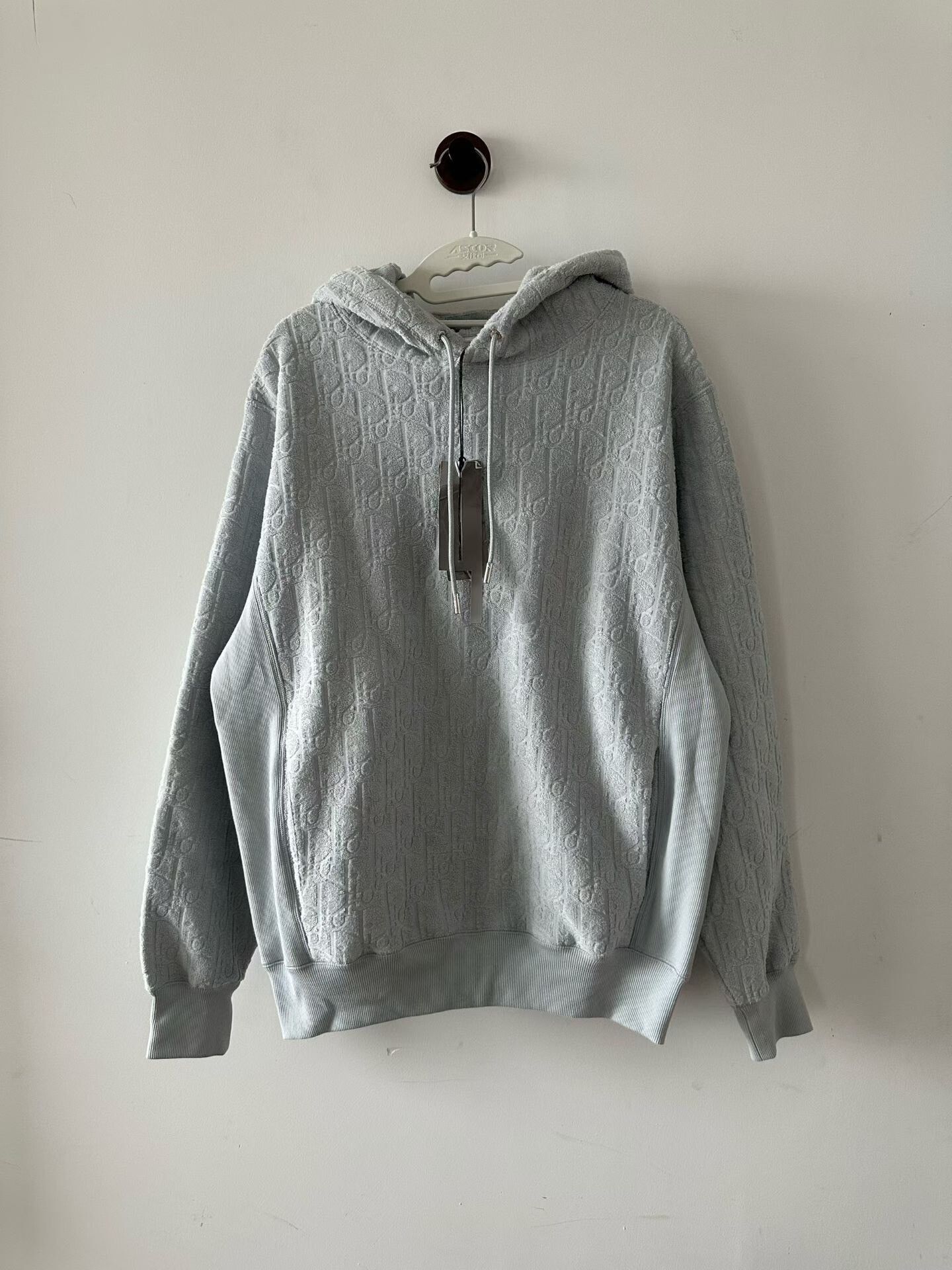 Dior Terry Cloth Allover Print Hoodie