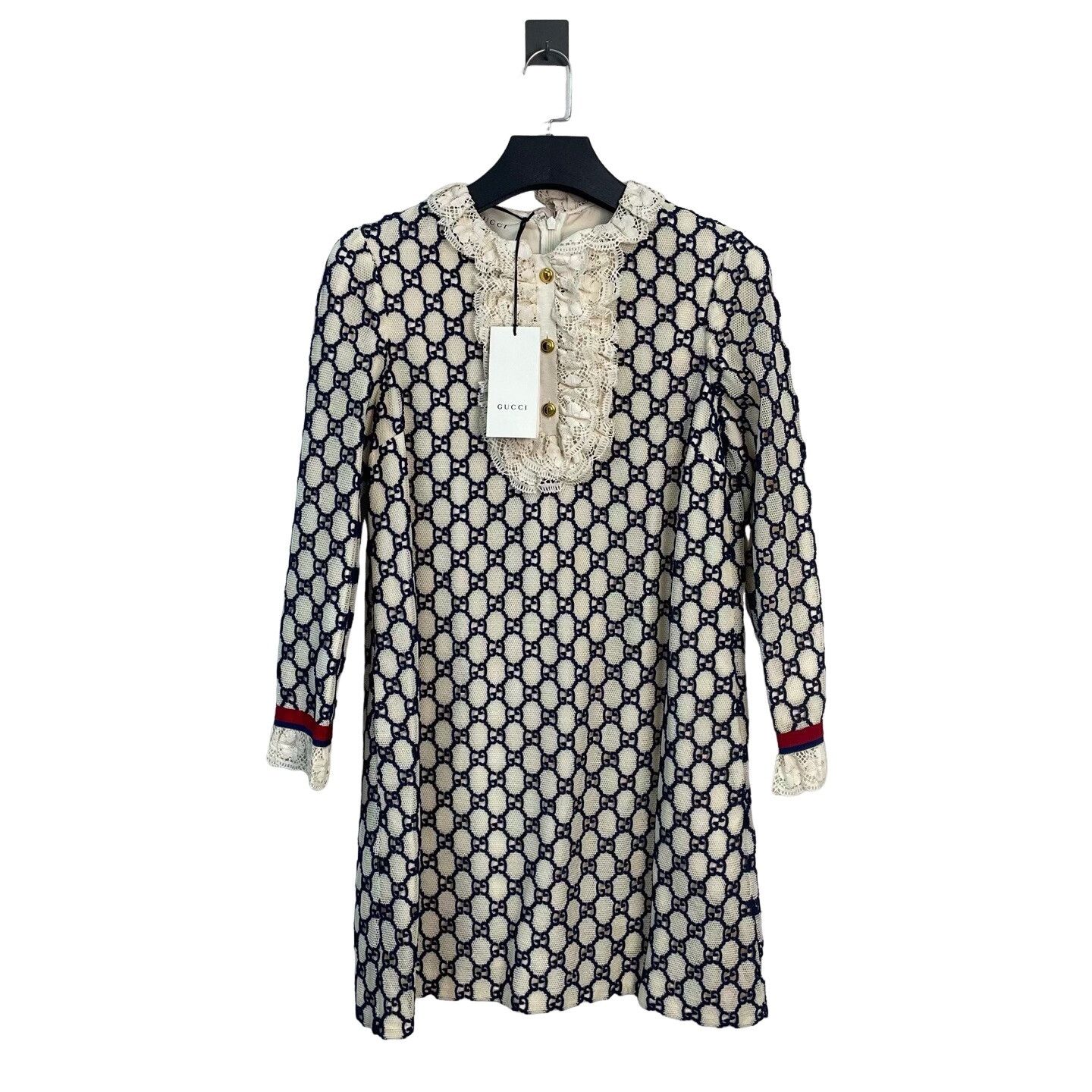 Gucci Gucci GG Monogram Lace Mini Dress Size 42 Size M / US 6-8 / IT 42-44 - 1 Thumbnail