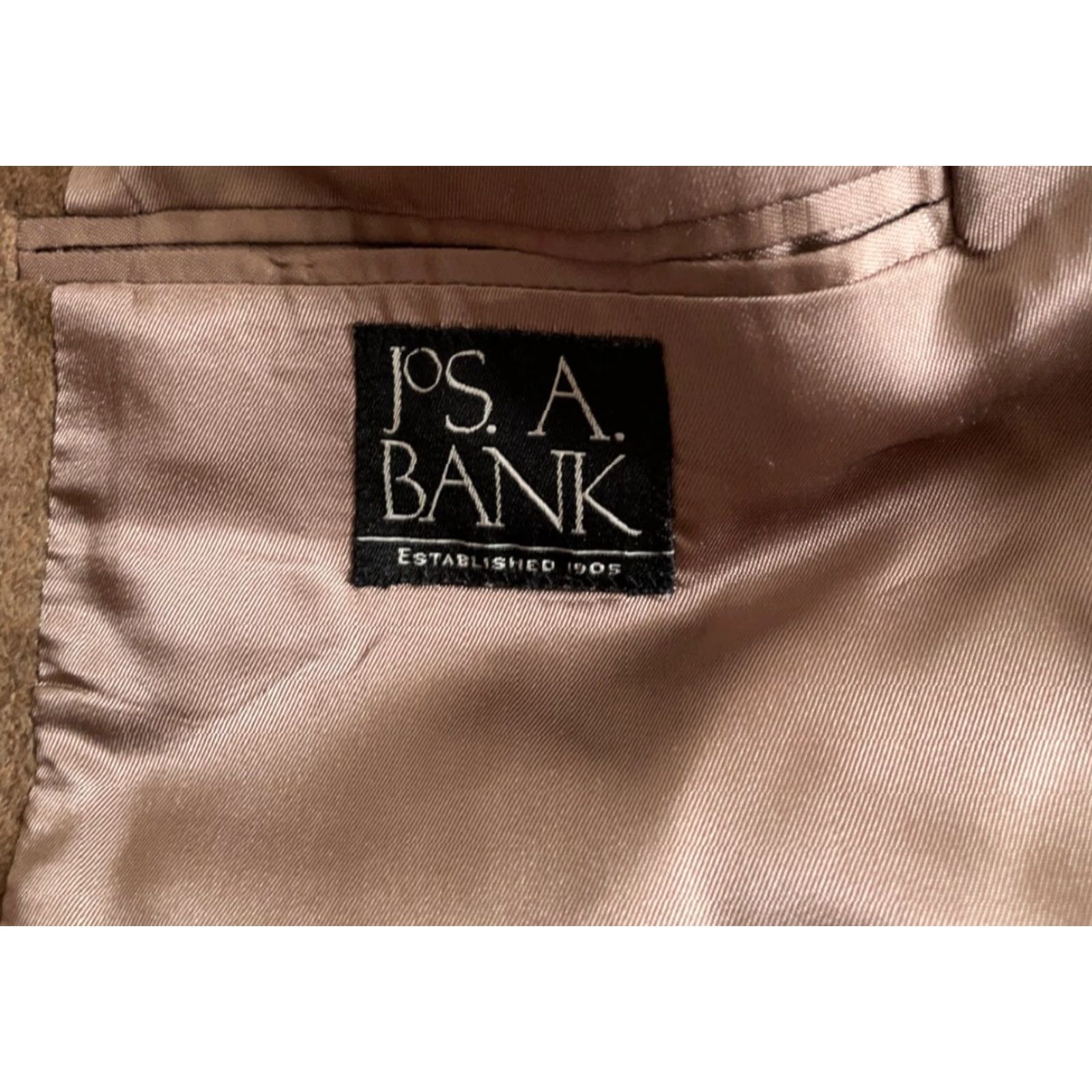 Jos. A. Bank Jos. A. Bank Blazer Mens 46 Regular Camel Hair Two-Button Jacket Brown Solid Notch Lapel Vintage? No (rearranged as requested) Size 46R - 4 Thumbnail