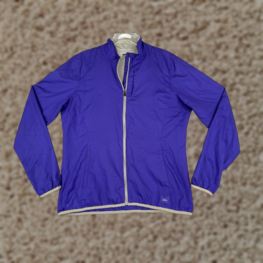 Vintage REI Jacket Women Large Purple Lightweight Windbreaker Full Zip Run Walk Size L / US 10 / IT 46 - 1 Thumbnail