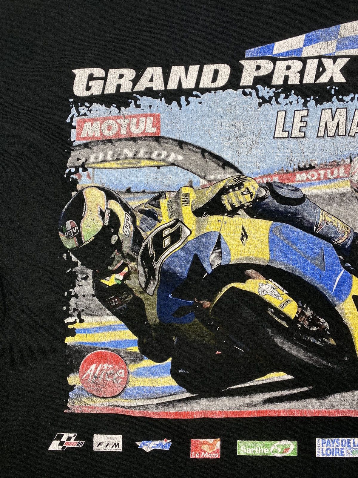 Vintage Vintage 00s Grand Prix De France Le Mans Racing Tee f1 y2k Size US L / EU 52-54 / 3 - 4 Thumbnail