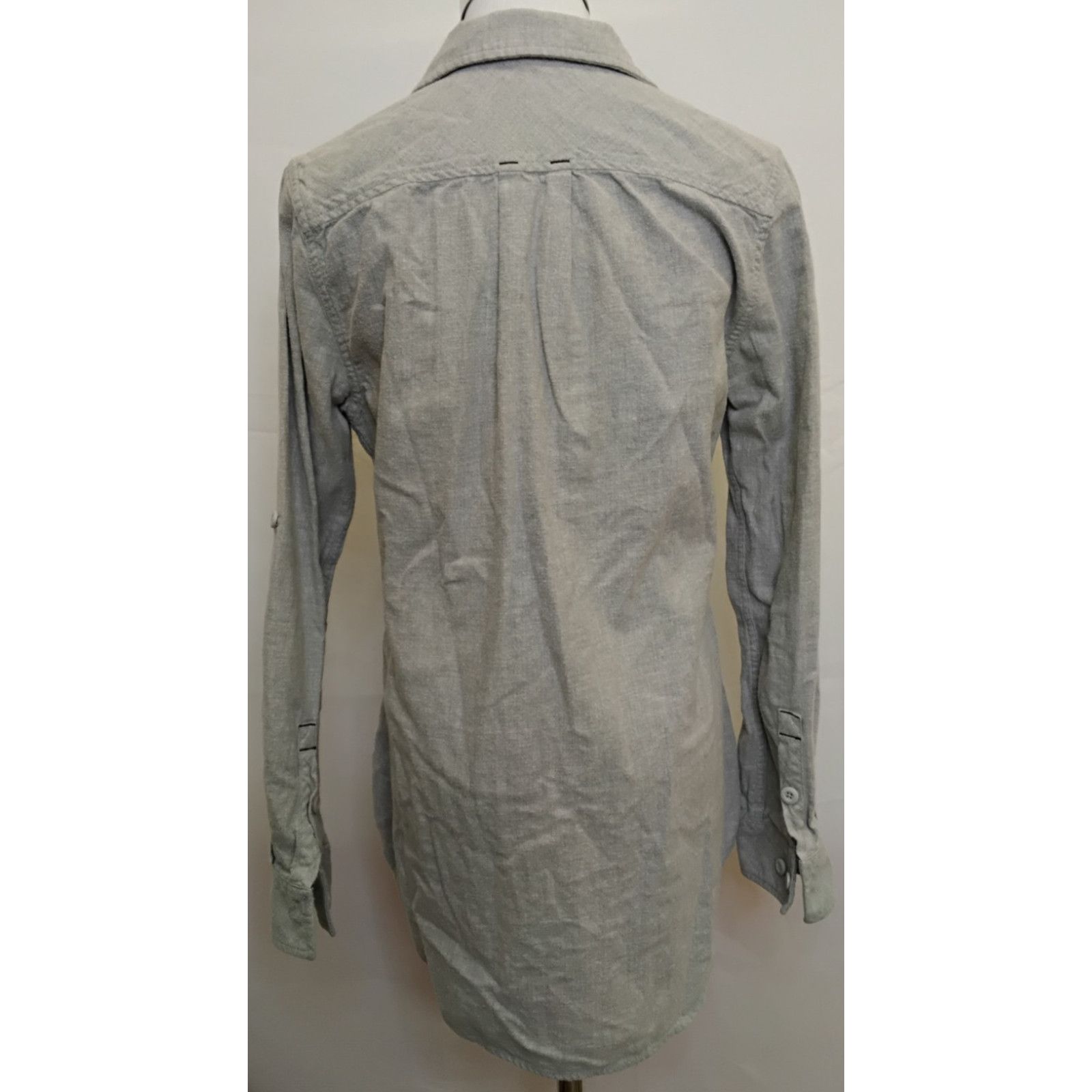 Stio Stio Button Up Shirt Women's M Gray Heathered Casual Size M / US 6-8 / IT 42-44 - 3 Thumbnail