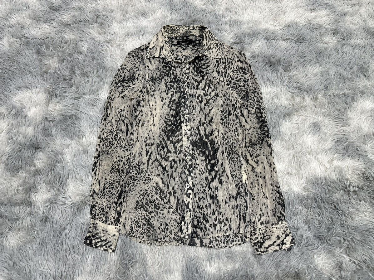 Tornado Mart 🔥Sick Y2K Tornado Mart Leopard Shirt See Through Size US M / EU 48-50 / 2 - 1 Thumbnail