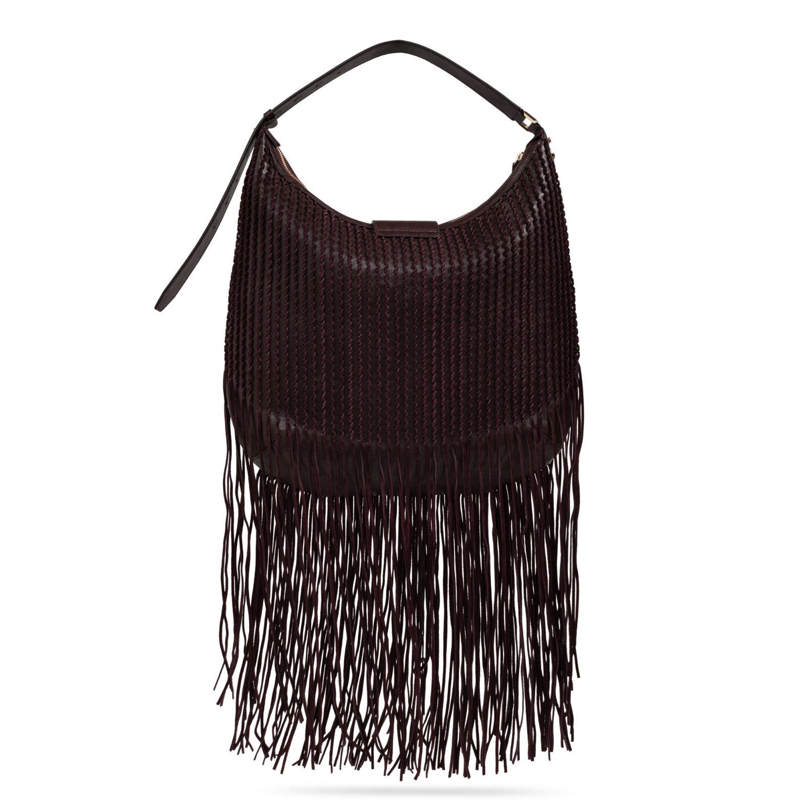 Jimmy Choo JIMMY CHOO Bar Medium Deep Merlot Hobo Shoulder Bag New & Au Size ONE SIZE - 2 Thumbnail