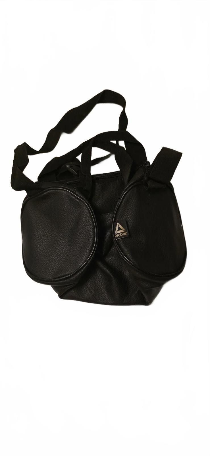 Reebok Reebok Black Leather Crossbody Bag with Dual Front Pockets Size ONE SIZE - 3 Thumbnail