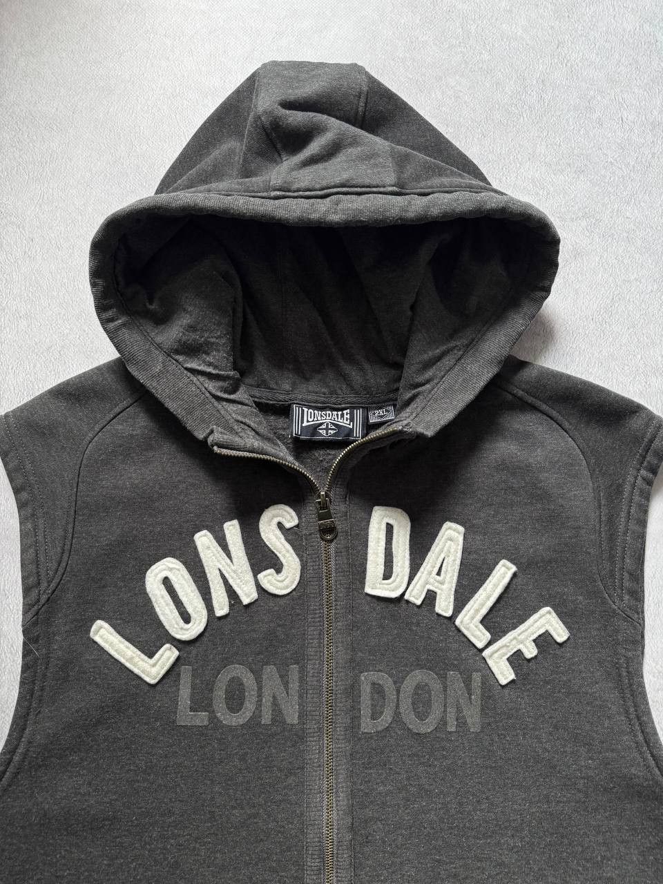 Lonsdale Vintage Lonsdale Zip Hoodie Vest size XXL 2XL Size US XXL / EU 58 / 5 - 5 Thumbnail