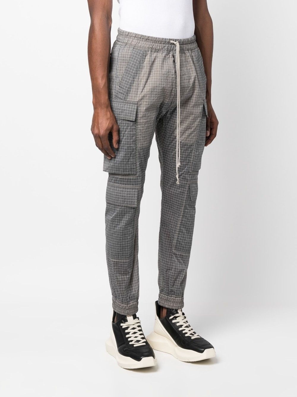 Rick Owens o1y0325 Cargo Pant in Grey/White Size US 36 / EU 52 - 2 Thumbnail
