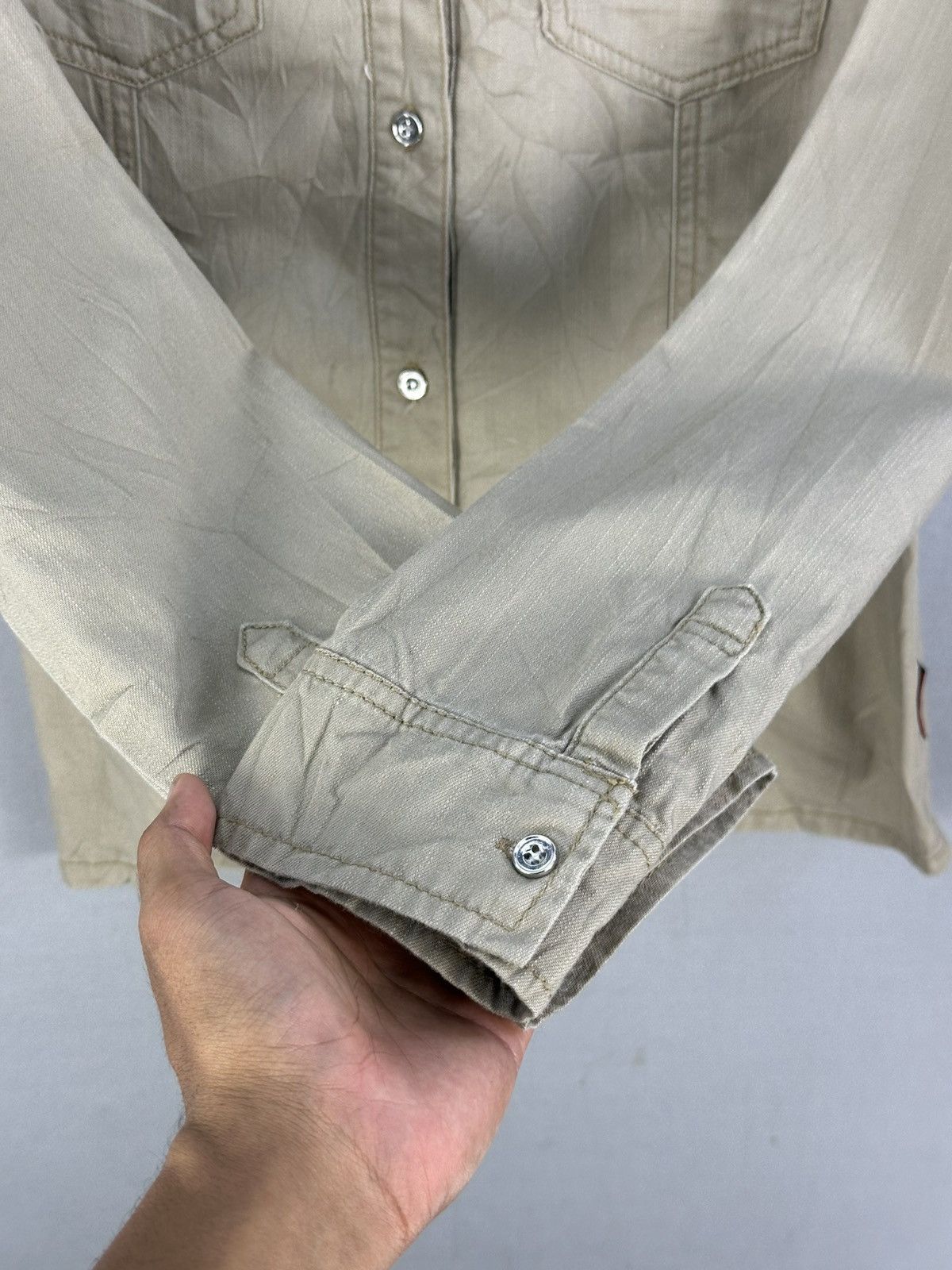 Michiko Koshino London Michiko London Jeans Flannel Work Shirt Size M / US 6-8 / IT 42-44 - 11 Thumbnail