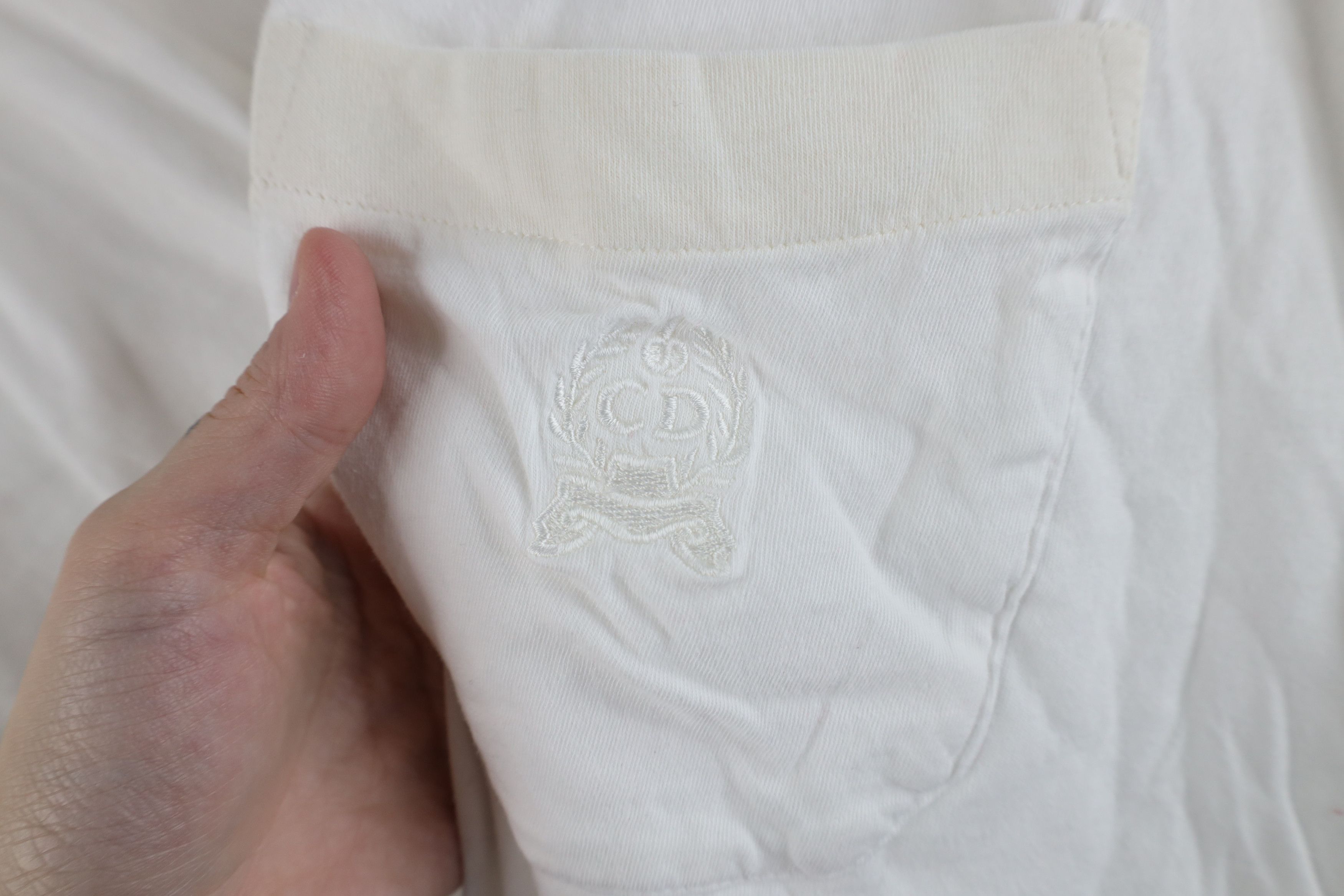 Christian Dior Monsieur × Vintage Vintage 80s 90s Christian Dior Knit Golf Polo Shirt White Size US XL / EU 56 / 4 - 4 Thumbnail