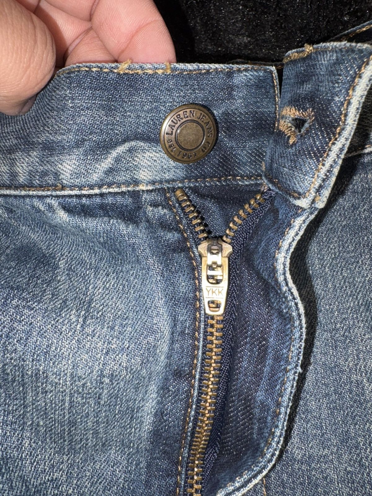 Lauren Ralph Lauren Vintage Lauren Ralph Lauren Patchwork& Embroidered Denim 16W Size 38" / US 16 / IT 52 - 10 Thumbnail
