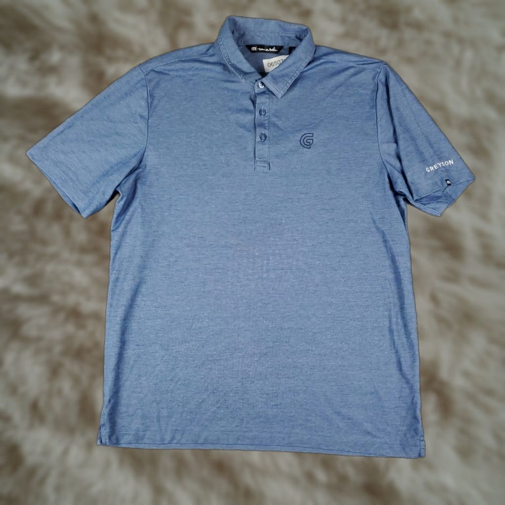 TravisMathew Travis Mathew Polo Shirt Mens Size Large Blue Golf Casual Short Sleeve Size US L / EU 52-54 / 3 - 1 Thumbnail