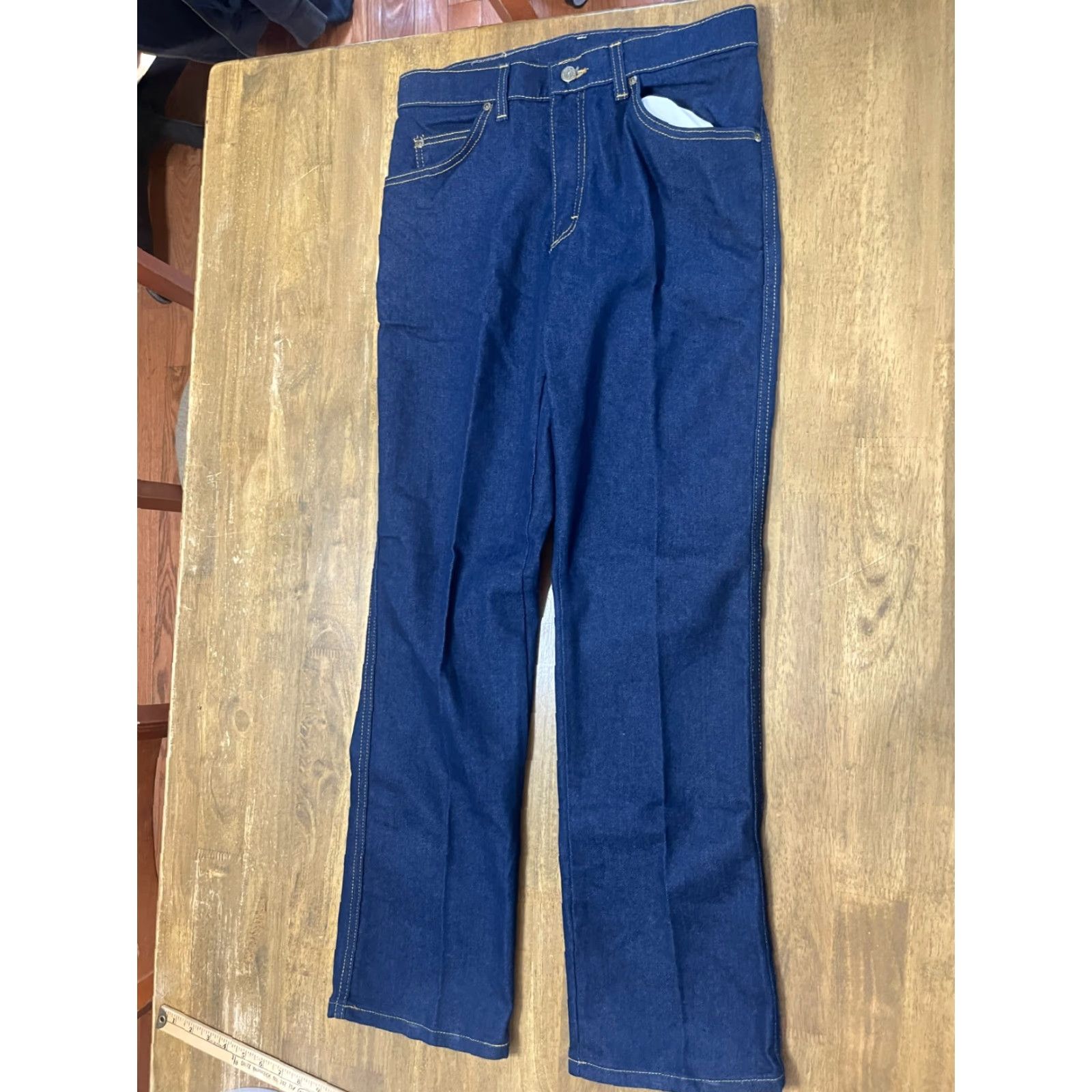 Vintage Riders Jeans, Denim, Straight Leg, 32x32, Men, Blue, 5-pockets, Regular, Inseam 32, Waist 30, Vintage No Size US 32 / EU 48 - 2 Thumbnail