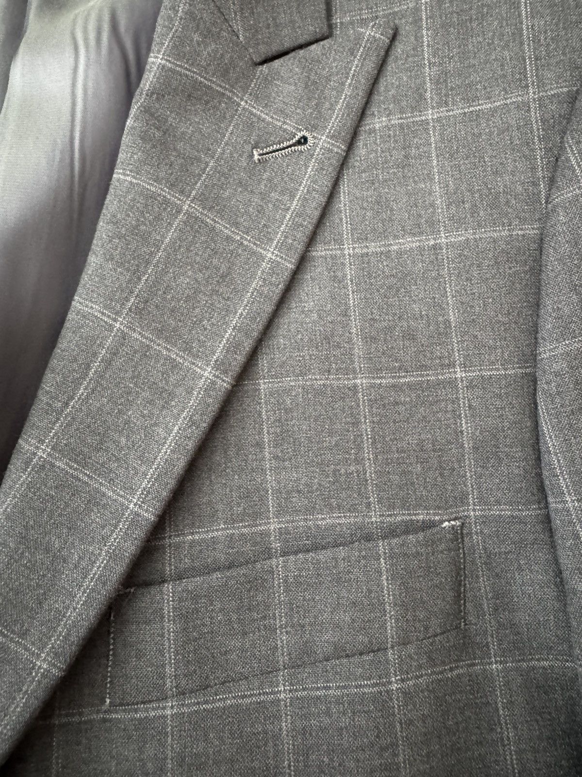 Indochino Window Pane - 100% Wool Suit Size 40R - 10 Thumbnail