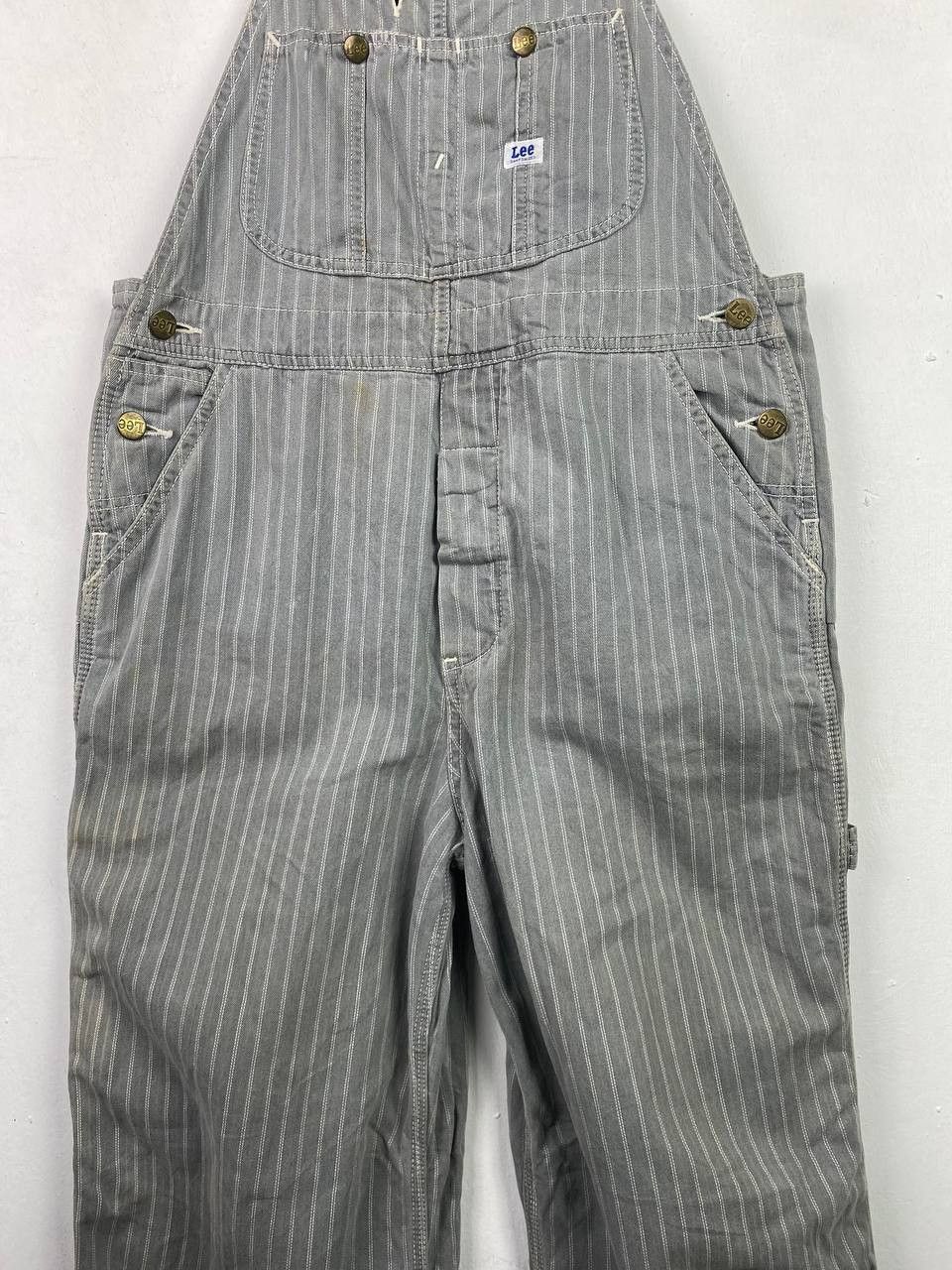 Lee vintage lee hickory striped denim overalls Size US 37 - 3 Thumbnail