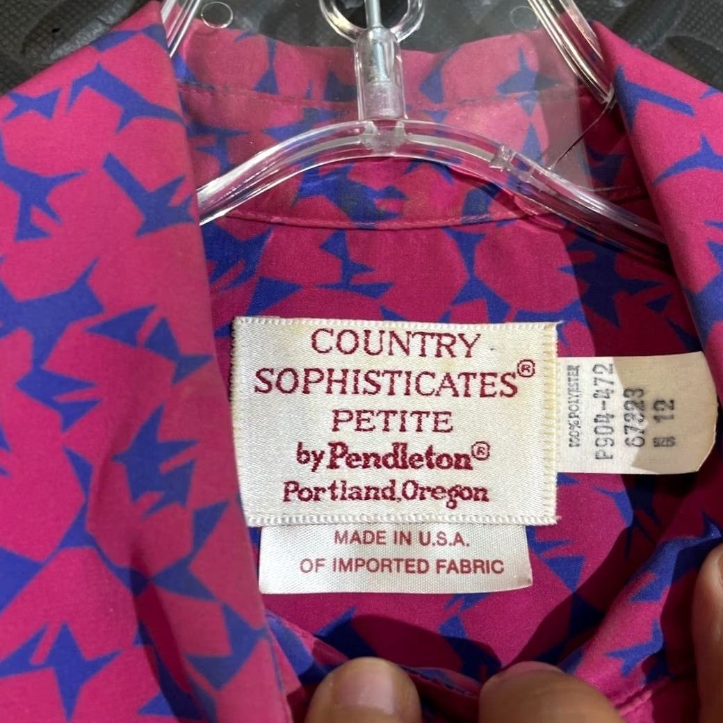 Pendleton VINTAGE Pendleton Blouse Women XS? Wait correction. Size XL / US 12-14 / IT 48-50 - 2 Thumbnail