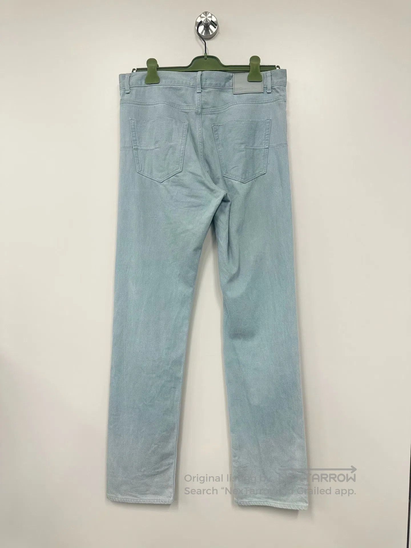 Dior Dior Slogan Embroidered Letter Logo Denim Long Pants| Size US 33 - 2 Thumbnail
