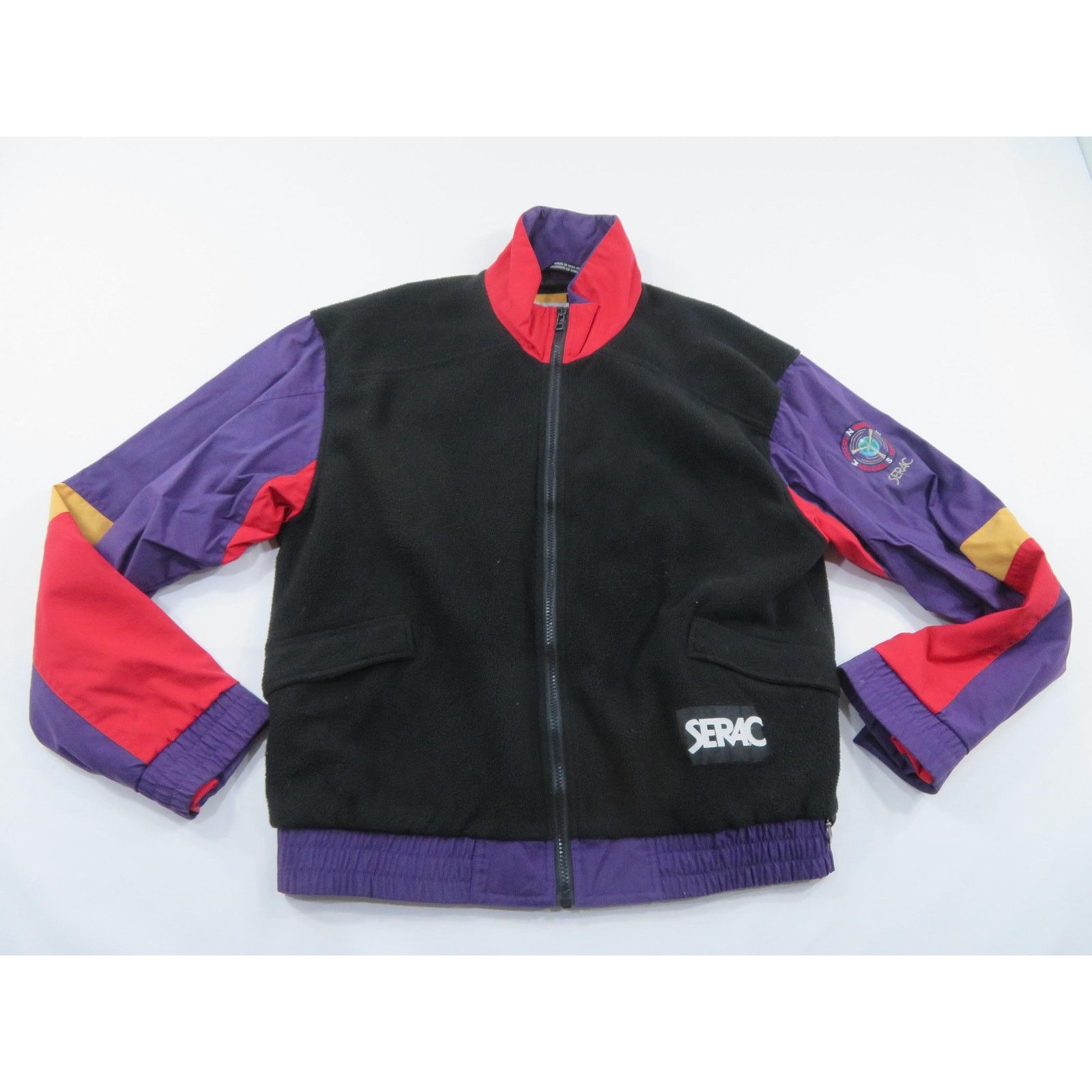 Other Serac Color Block Fleece Jacket Sz L 42 1990s Size US L / EU 52-54 / 3 - 1 Thumbnail