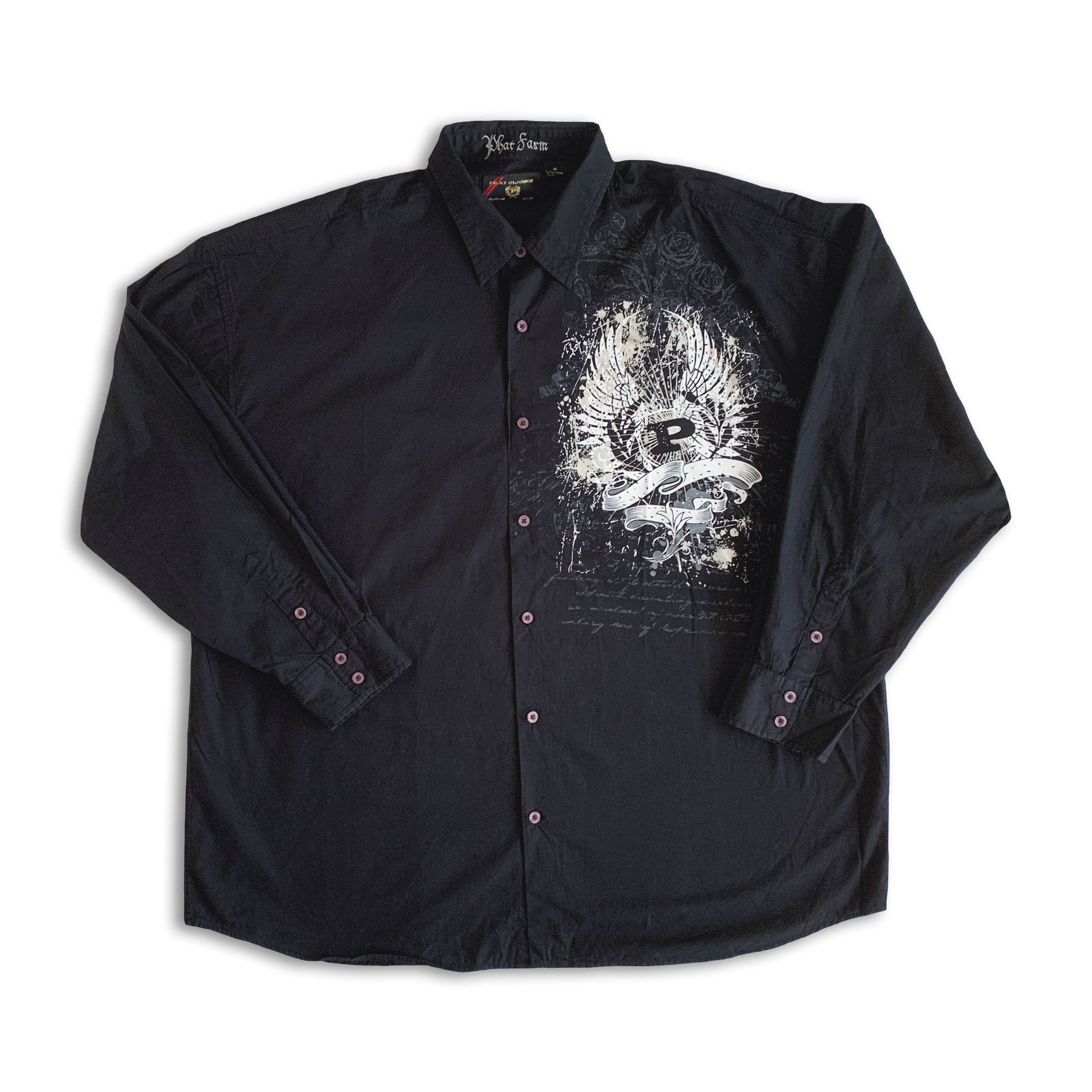 Phat Farm Vintage 90s Y2K PHAT FARM Button Up shirt Oversize Baggy 4XL Size US XXL / EU 58 / 5 - 2 Thumbnail