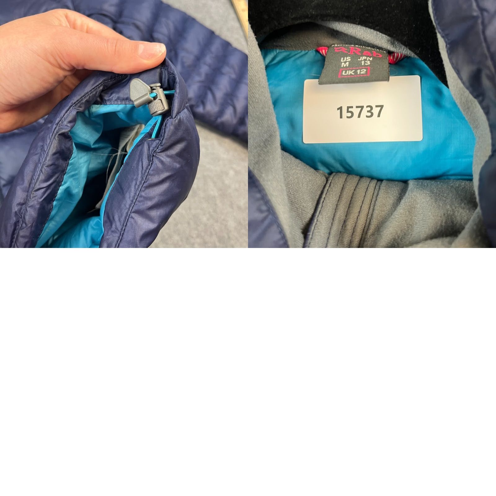 Rab RAB Womens Jacket Coil Coat UK 12 Blue Puffer Duck Down Cirque NIKIWAX Jacket Size XL / US 12-14 / IT 48-50 - 9 Thumbnail