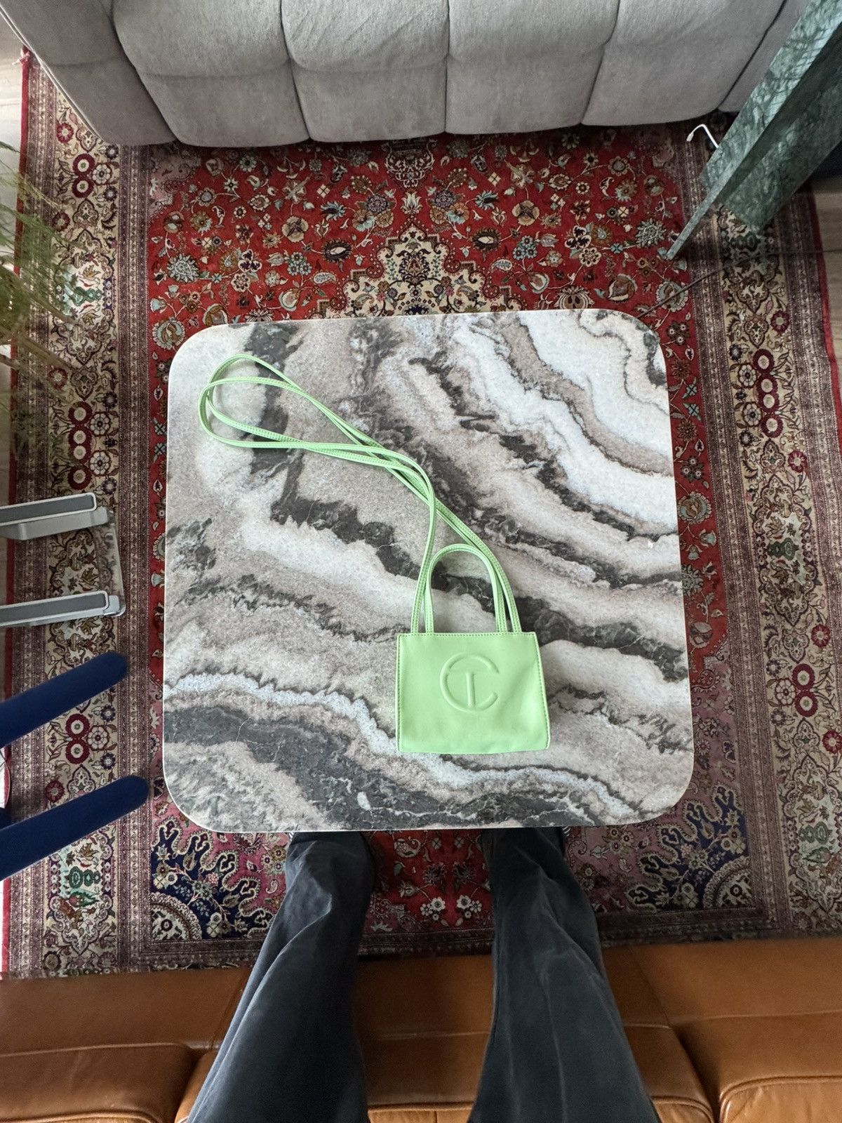 Telfar Telfar bag, small in mint green Size ONE SIZE - 1 Thumbnail