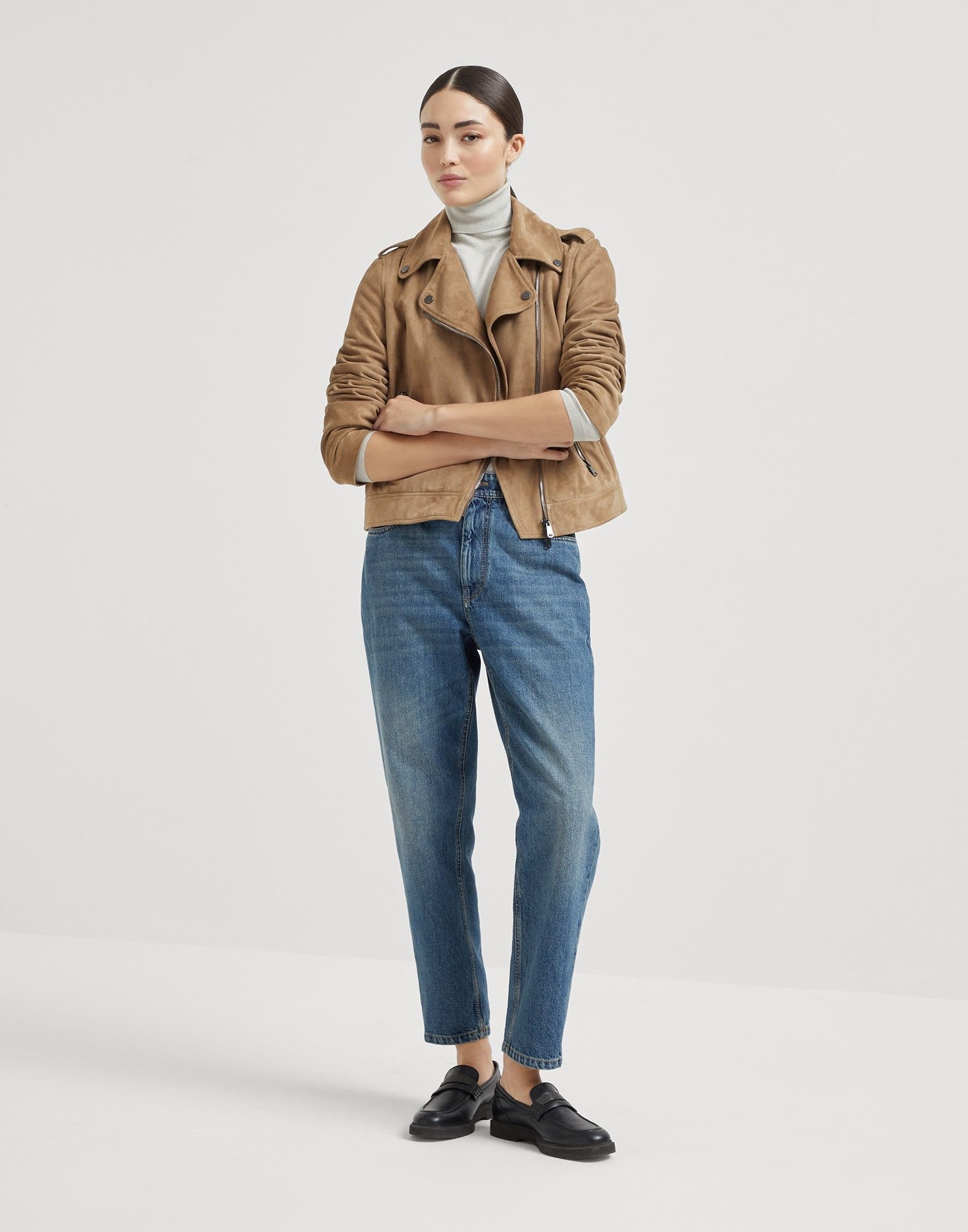 Brunello Cucinelli o1la1rc1a1025 Turtleneck Sweater in Grey Size XL / US 12-14 / IT 48-50 - 5 Thumbnail