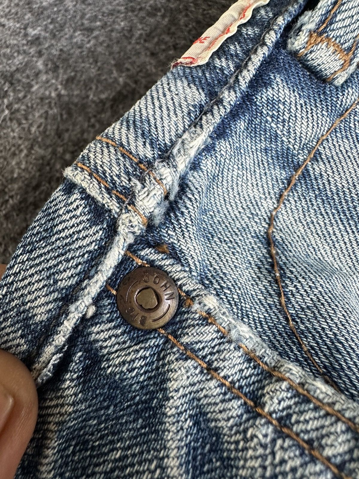 Big John Vintage Big John Loose Washed Denim D500 Size US 38 / EU 54 - 20 Thumbnail