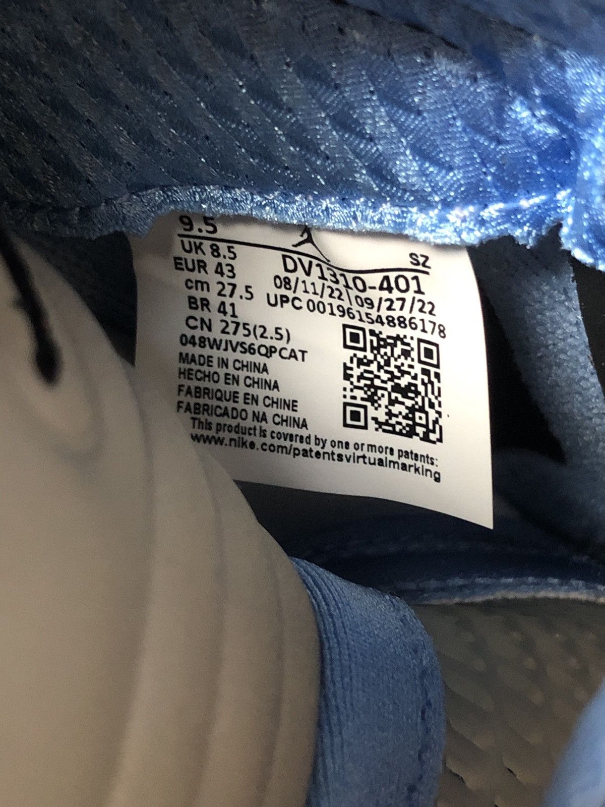 Jordan Brand × Nike Jordan 5 University Blue Size US 9.5 / EU 42-43 - 6 Thumbnail